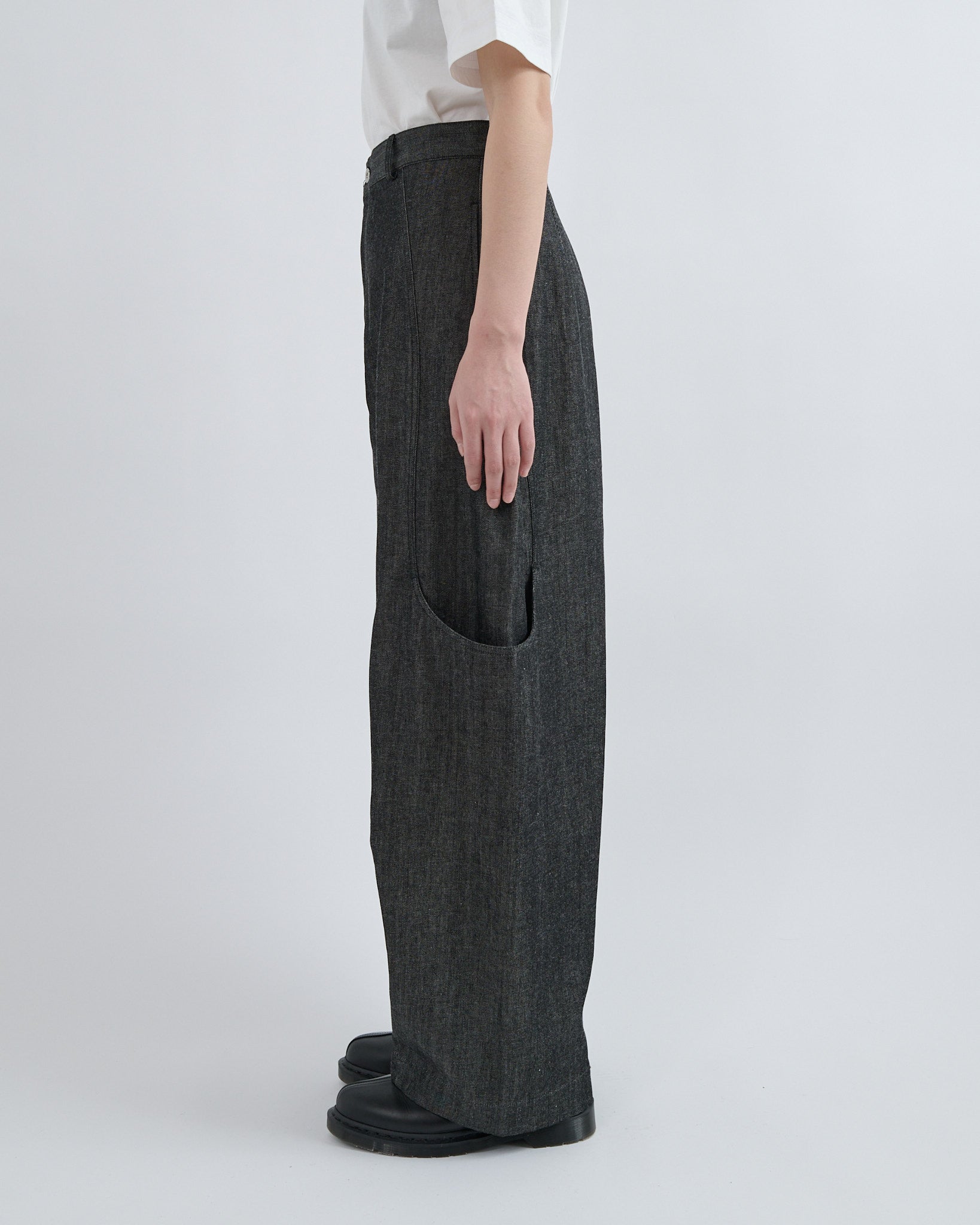 Malay Trouser Denim - Raw Black