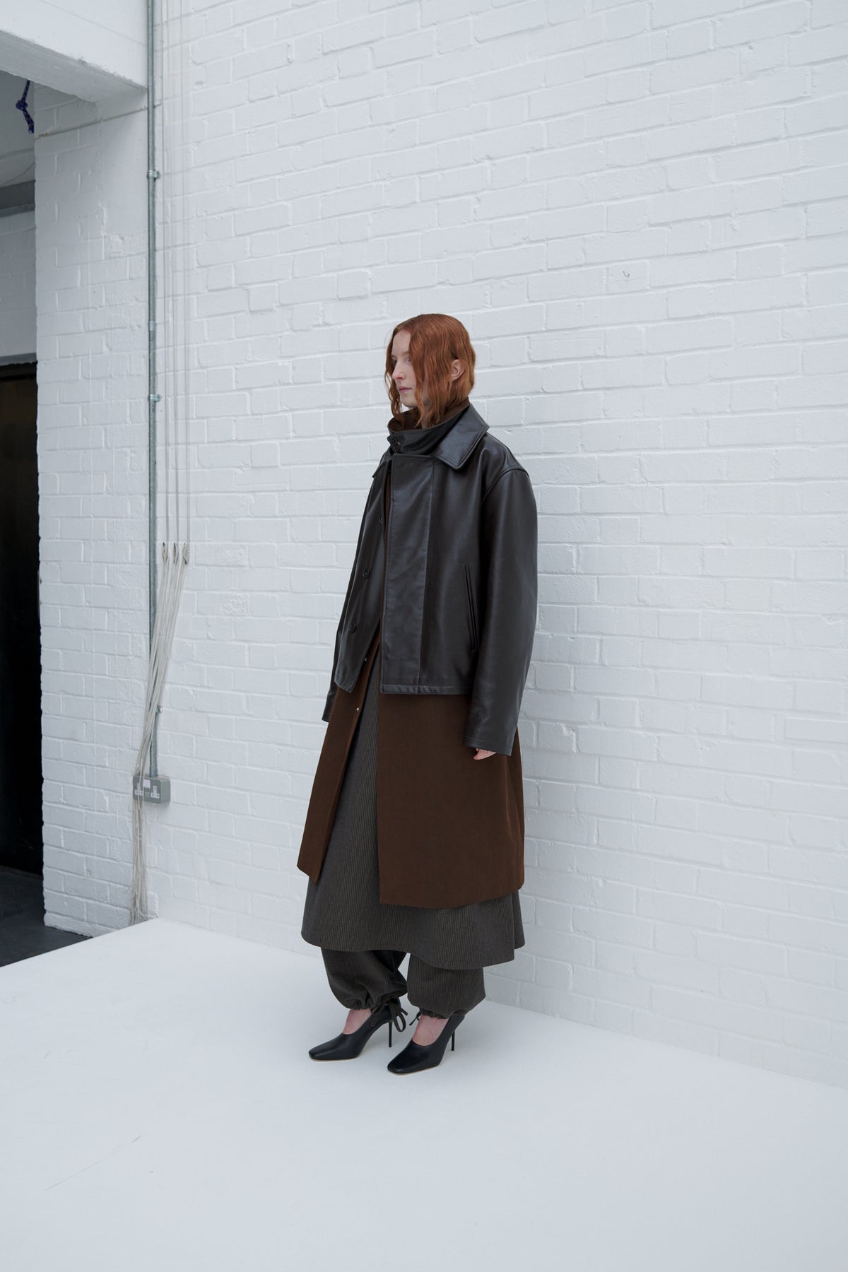 Fold Blouson - Dark Brown