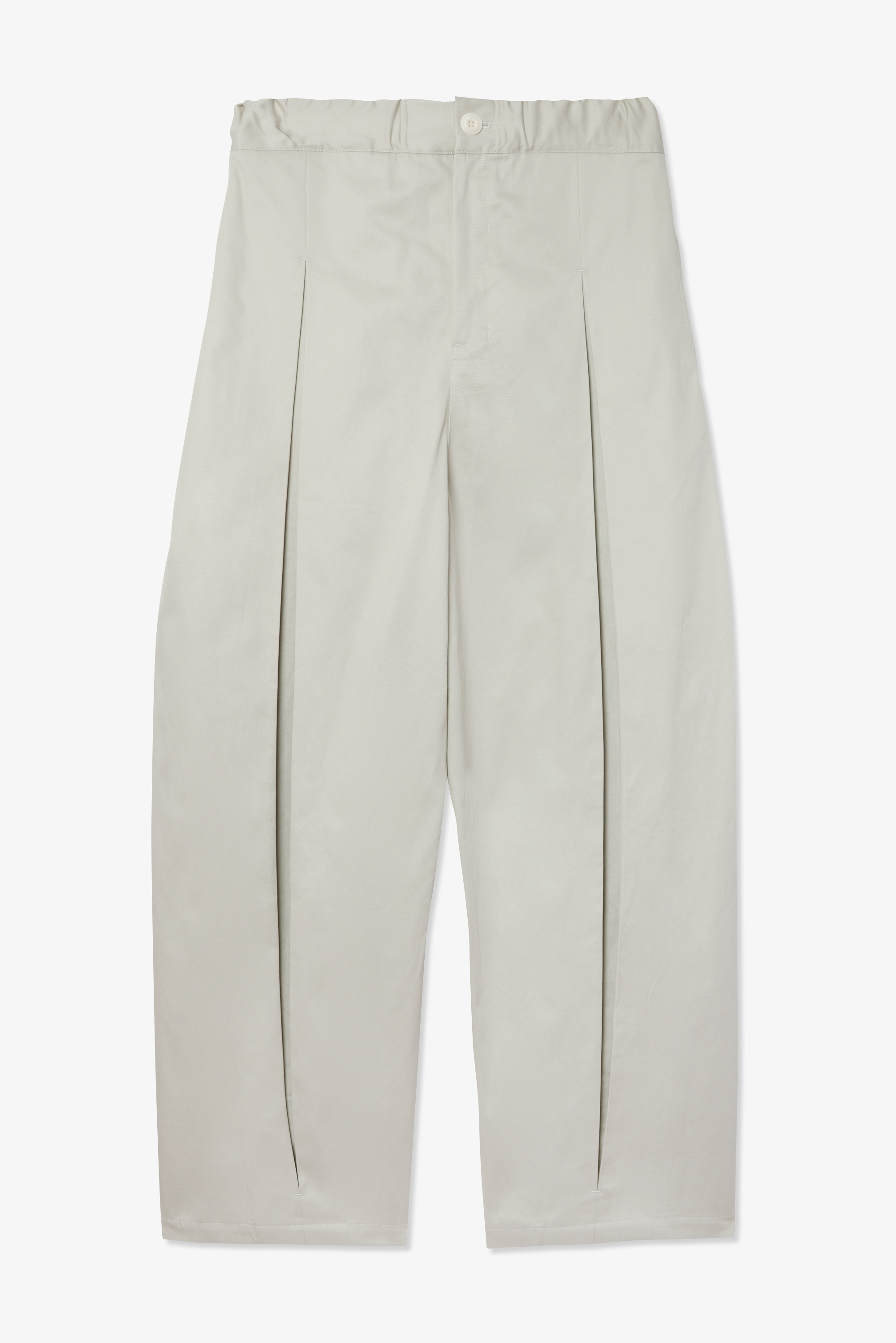 Box Pleat Trouser - Ivory