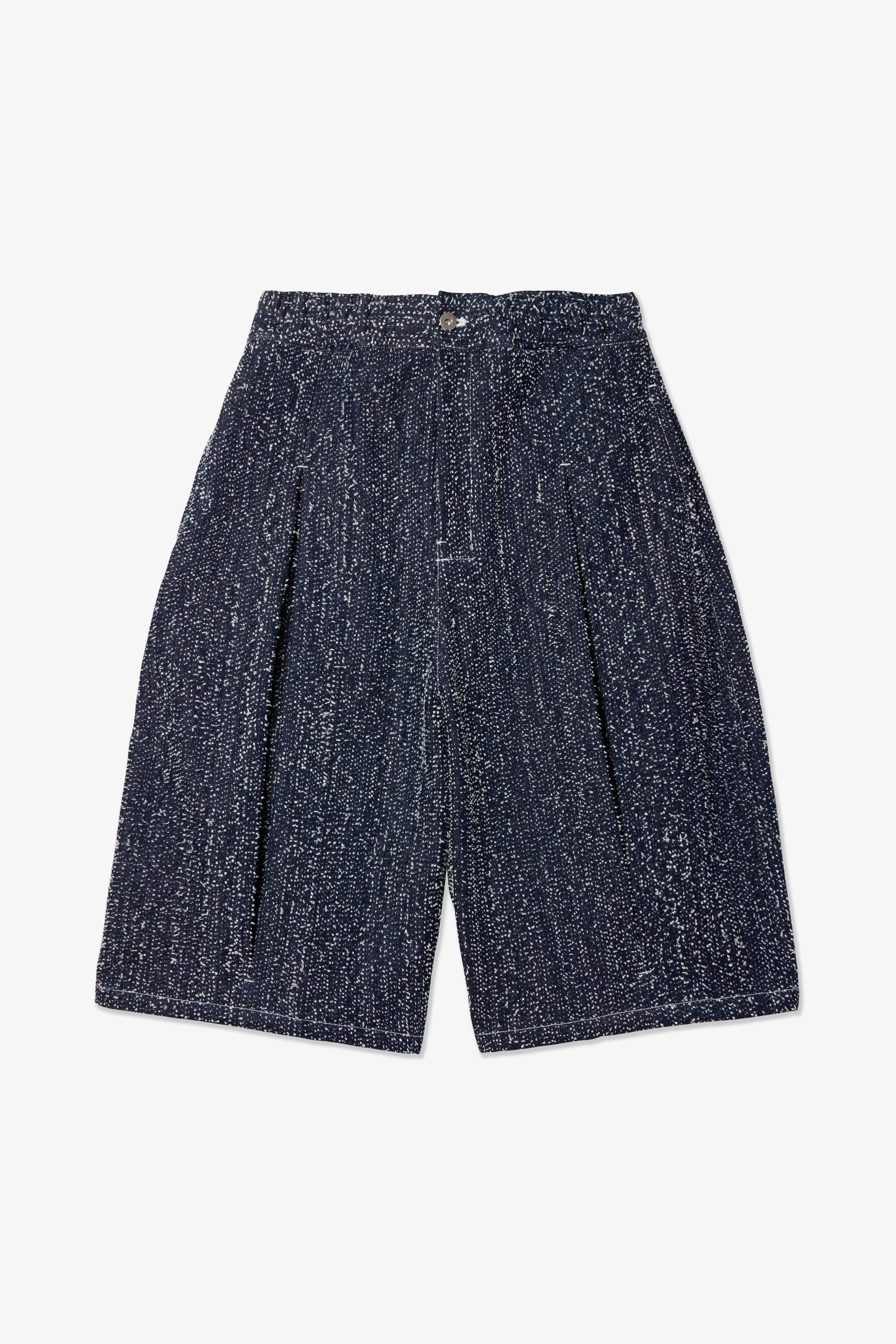 Box Pleat Shorts Denim - Indigo Snow Nep