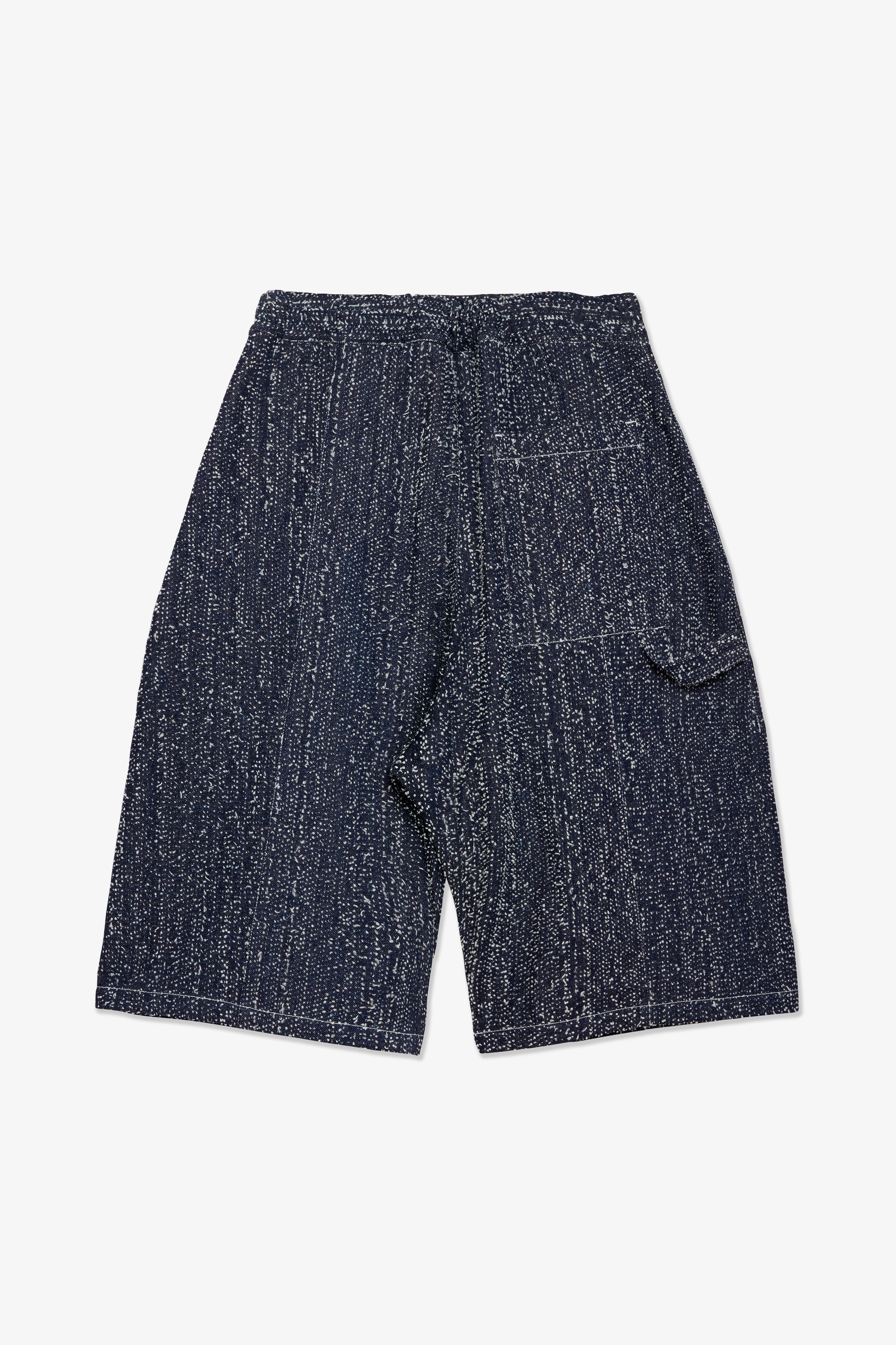 Box Pleat Shorts Denim - Indigo Snow Nep