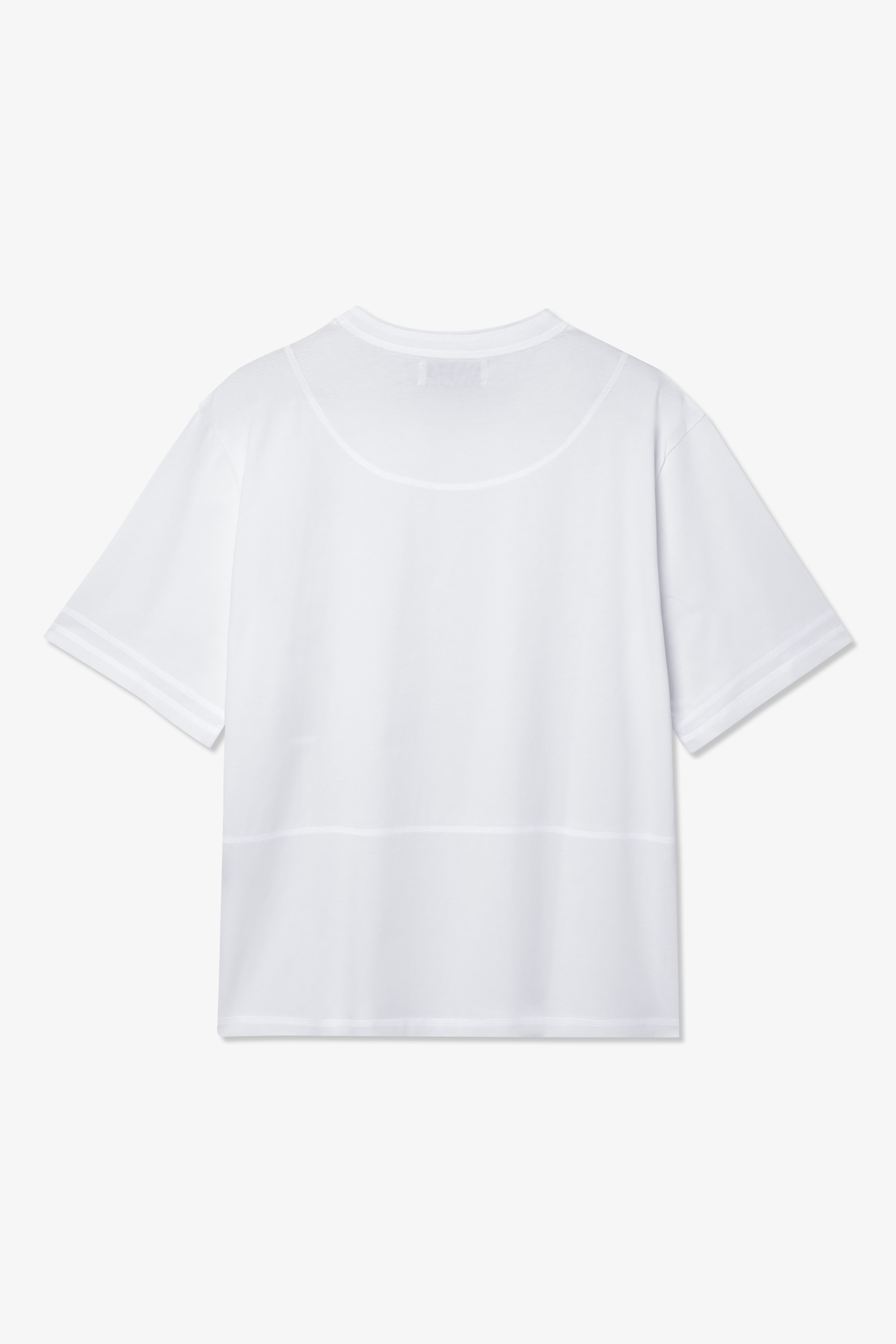 Cross Stitch Long Sleeve Tee - White