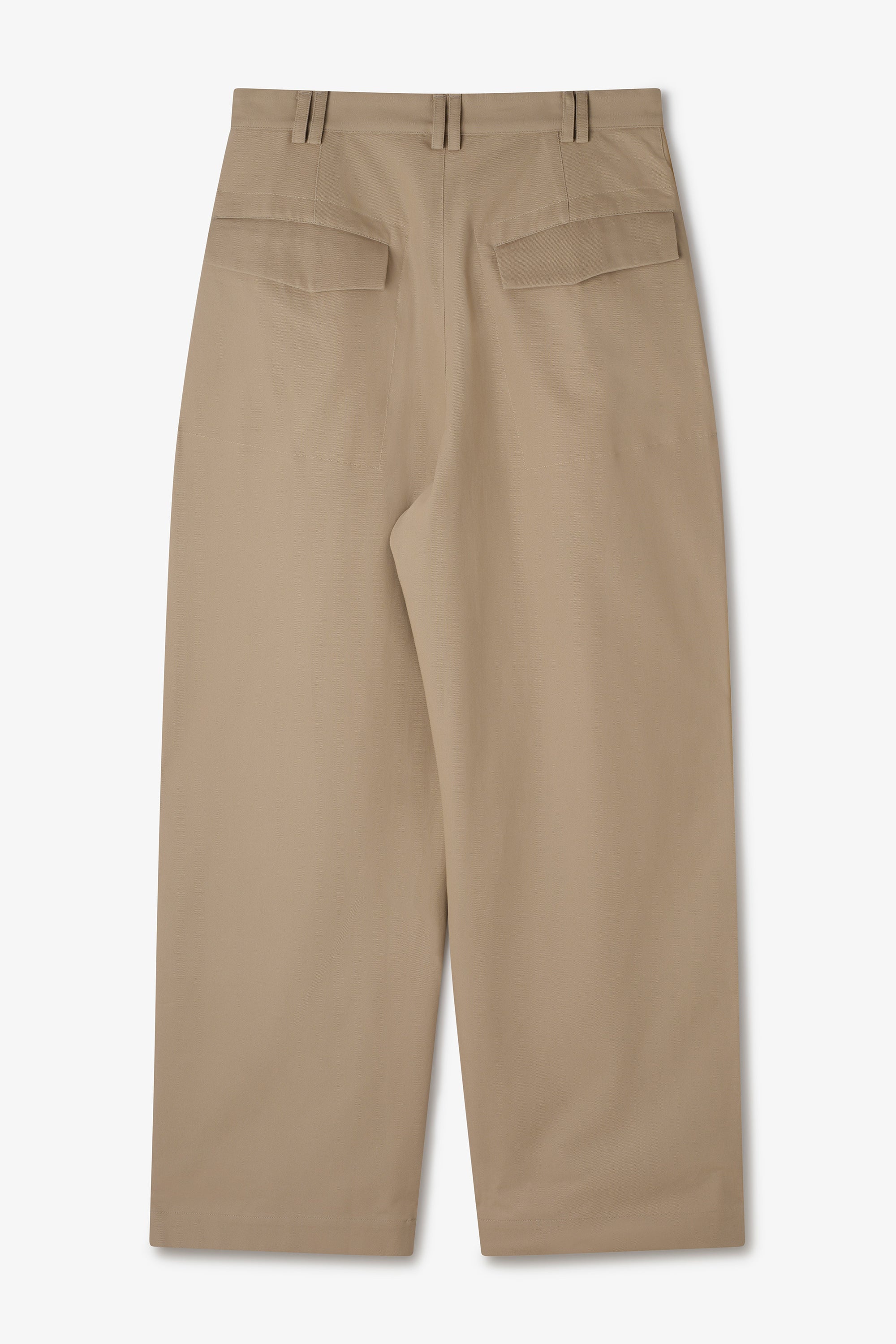 Wide Tailored Trouser - Beige