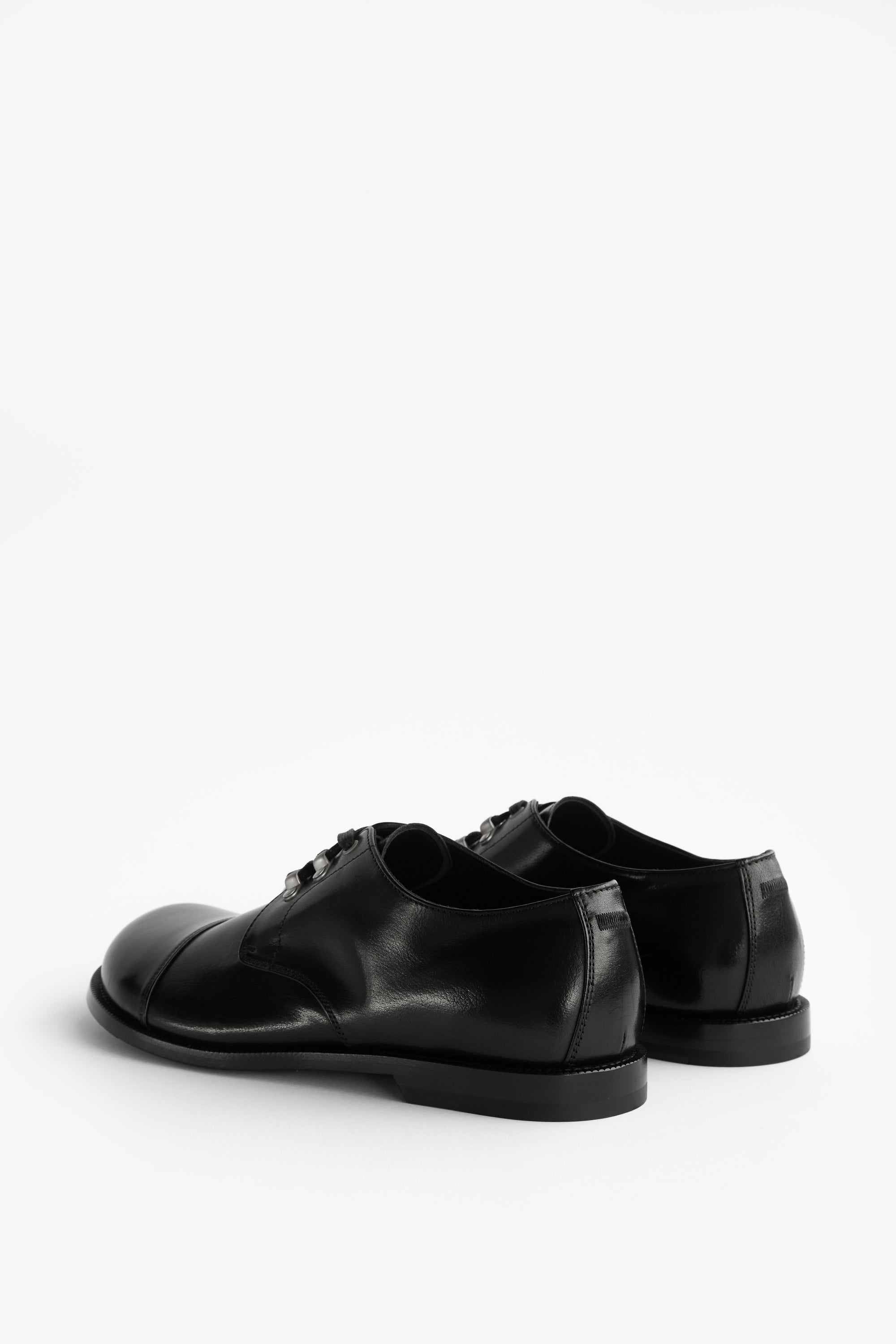Gemstone 001, Leather Derby Shoes - Black