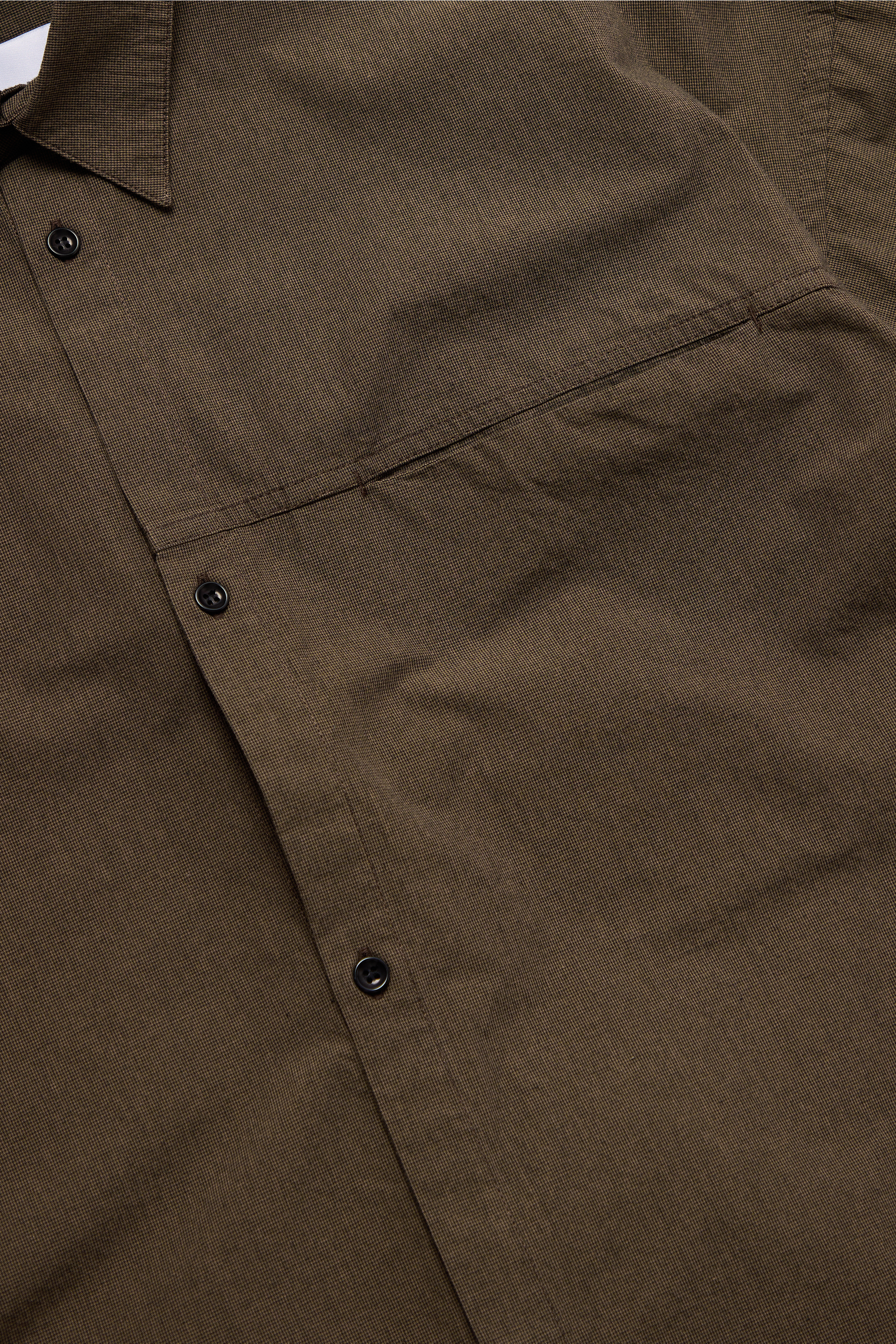 Pocket Parka Shirt - Brown Houndstooth
