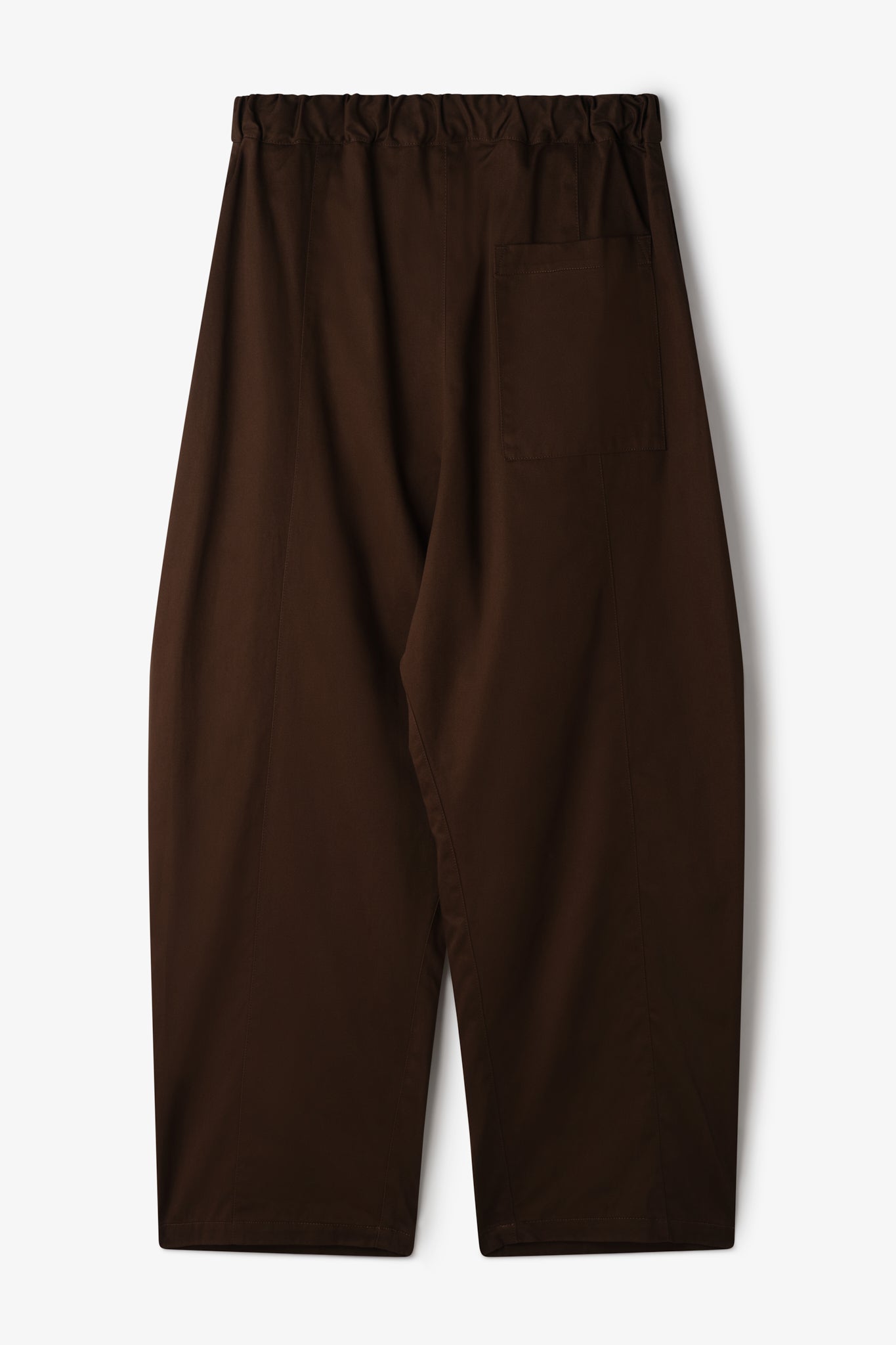 Box Pleat Trouser - Brown