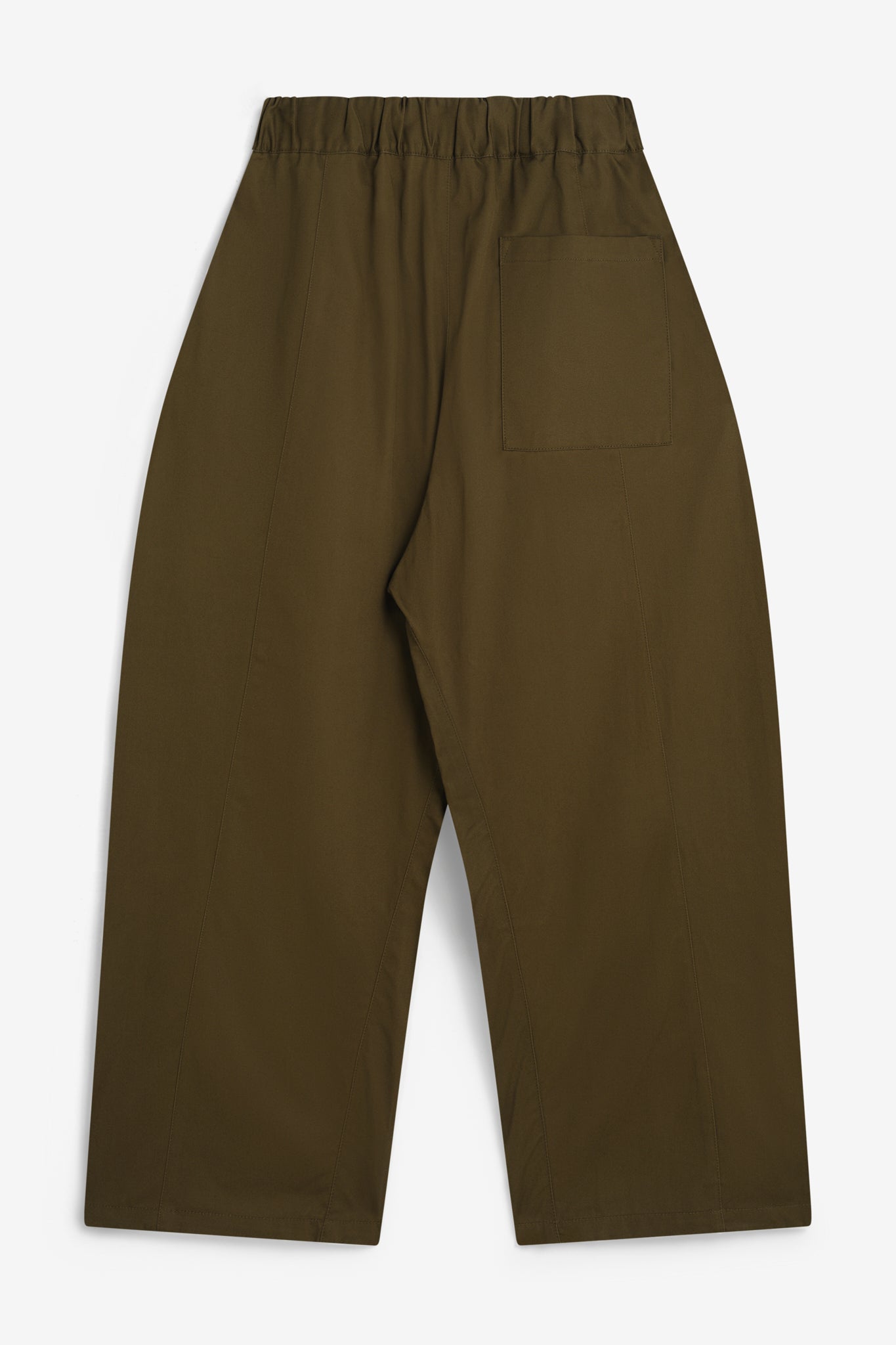 Box Pleat Trouser - Khaki Green