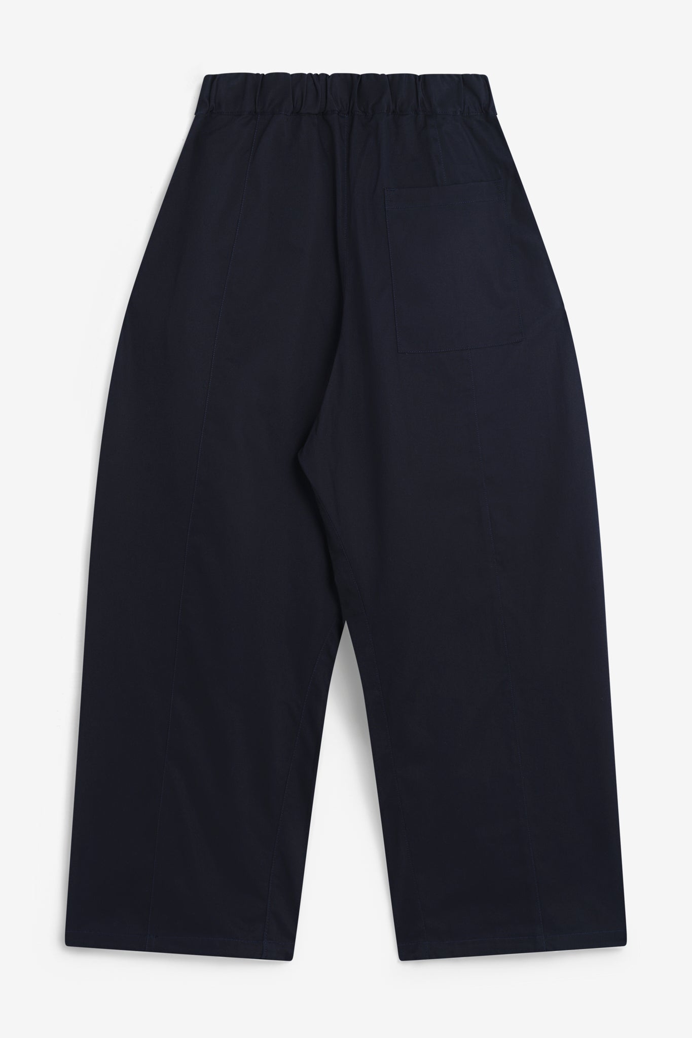 Box Pleat Trouser - Navy