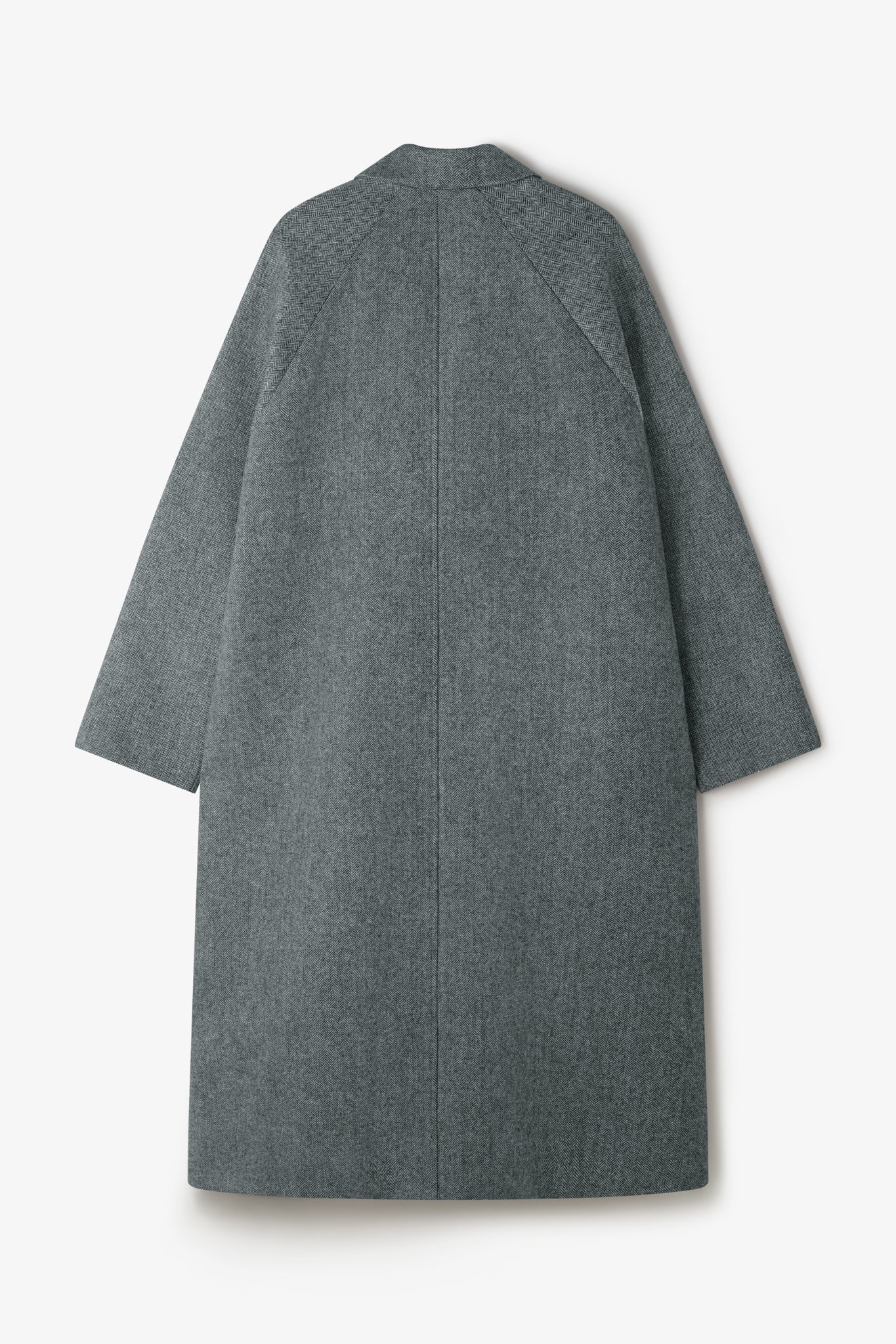Takeshi Coat - Black / White Herringbone