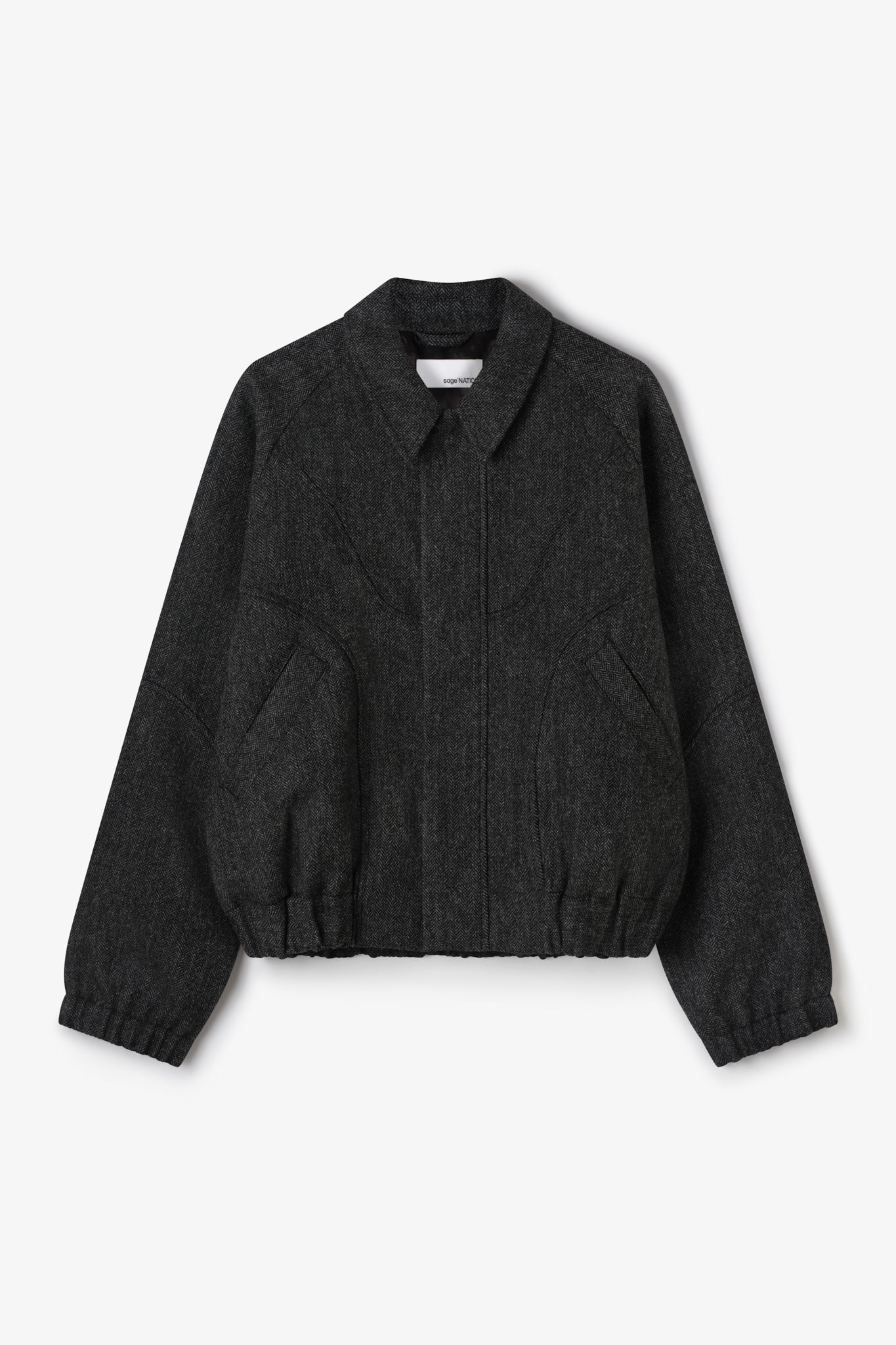 Jiji Jacket - Charcoal Herringbone