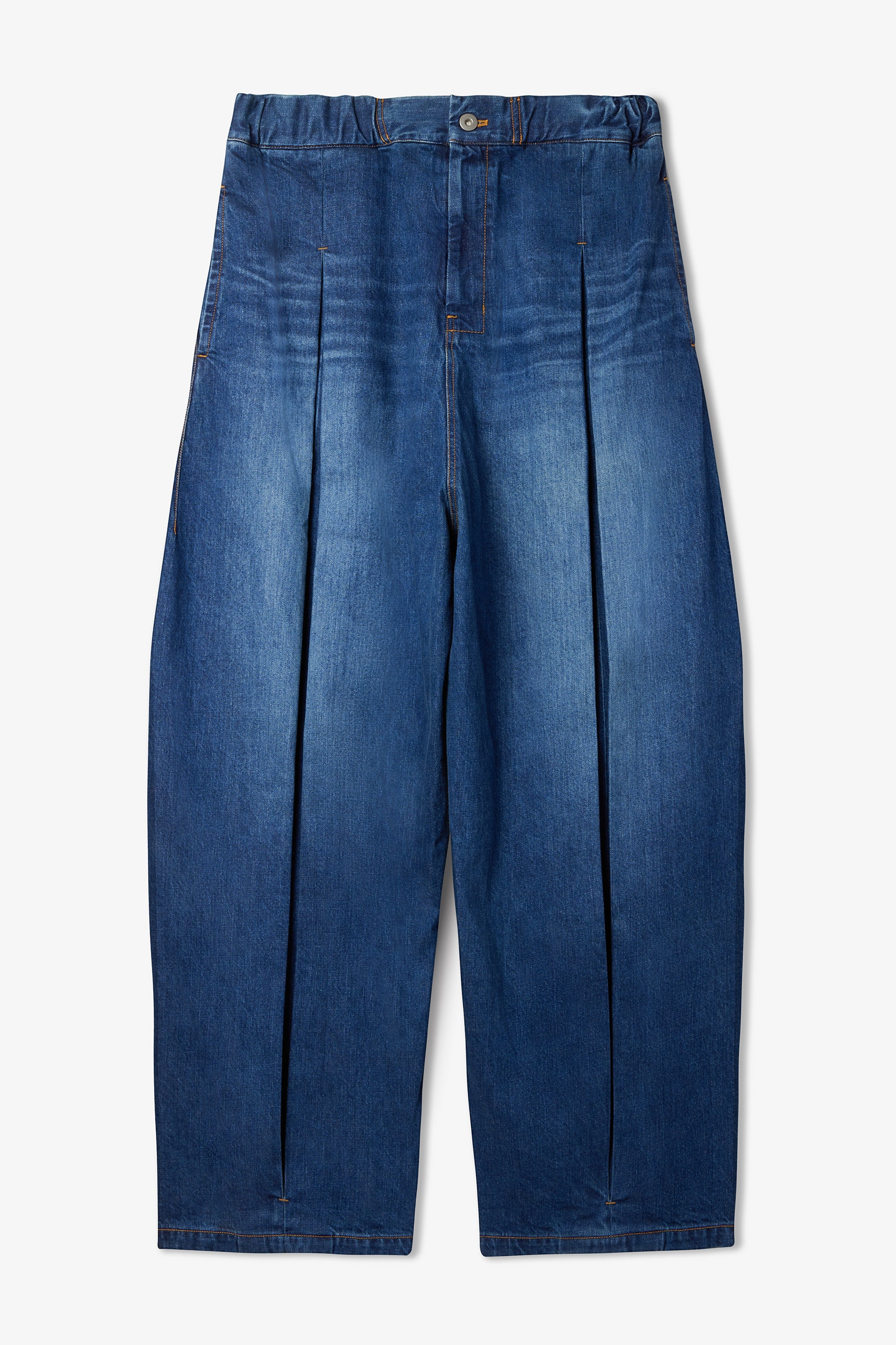 Box Pleat Trouser Denim - Indigo Wash