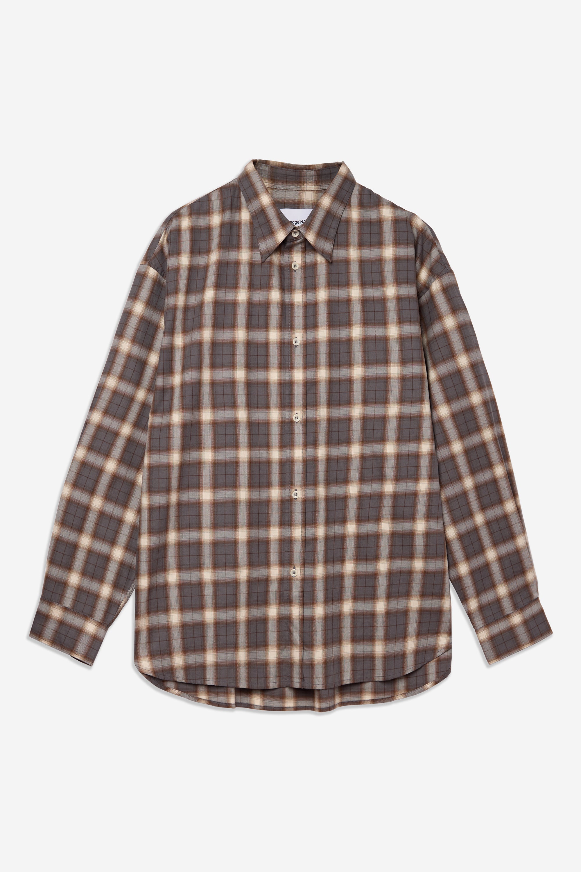 Chisholm Shirt - Ivory Espresso Check