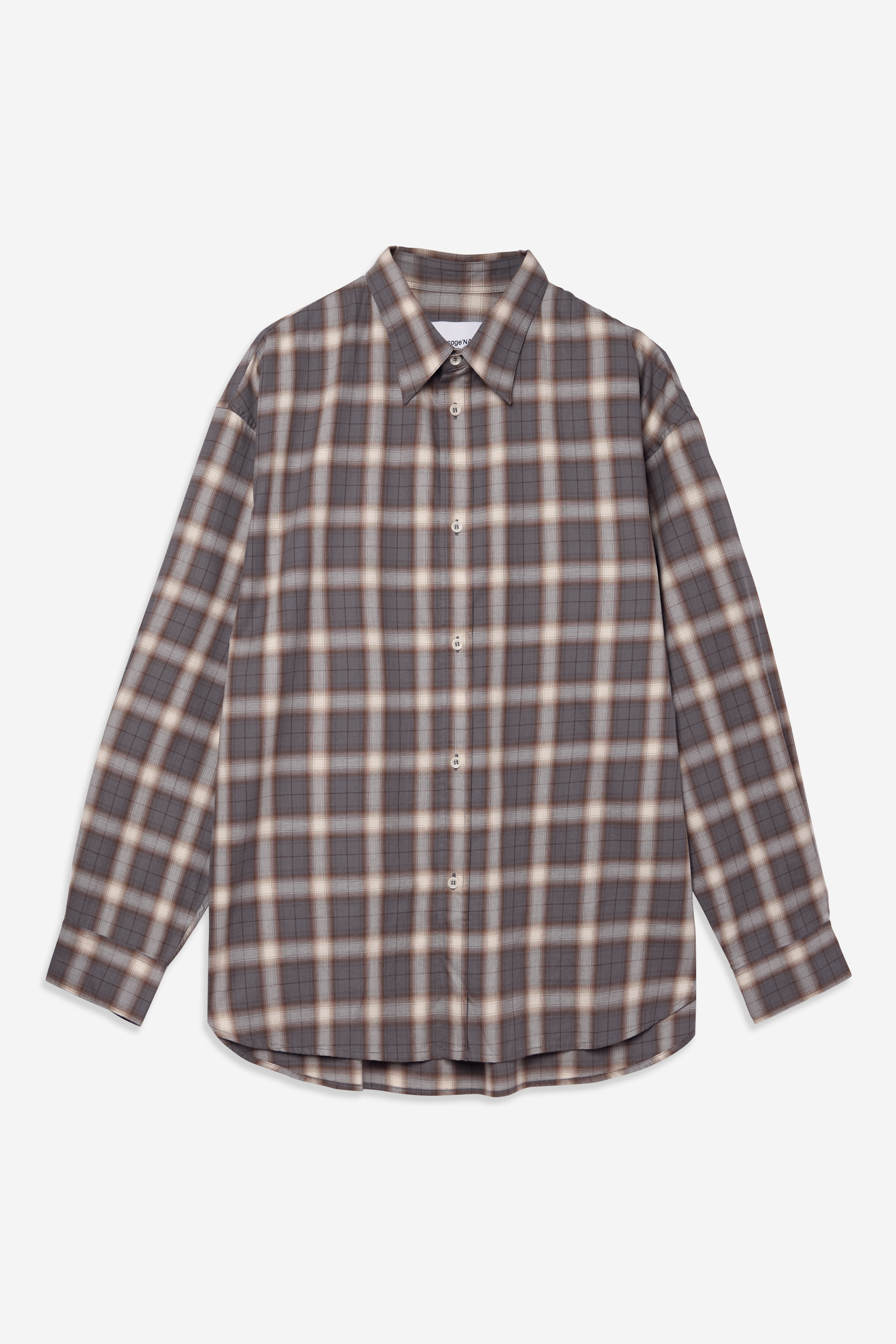 Chisholm Shirt - Ivory Espresso Check