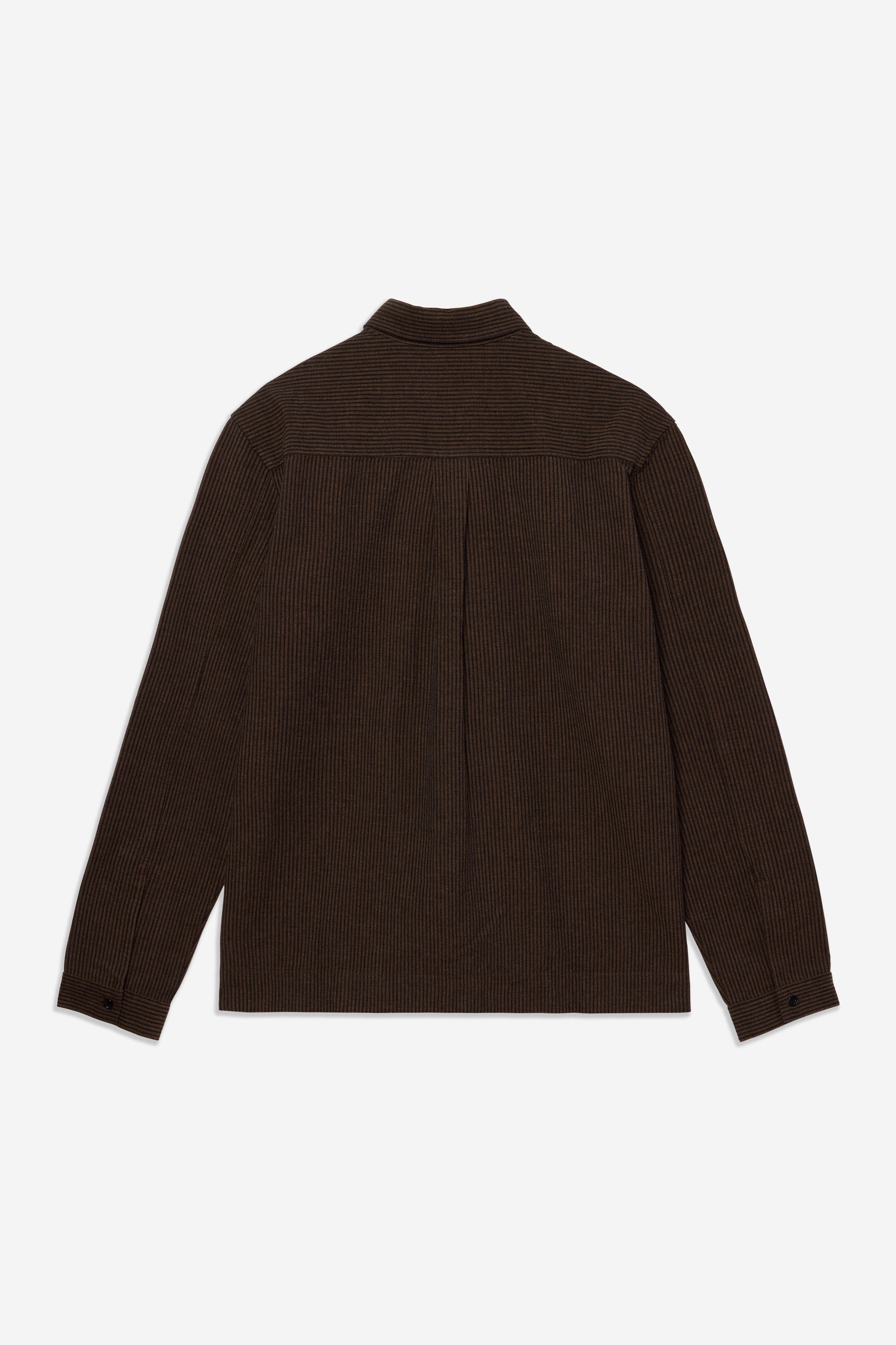 Natal Shirt - Navy/Brown Stripe