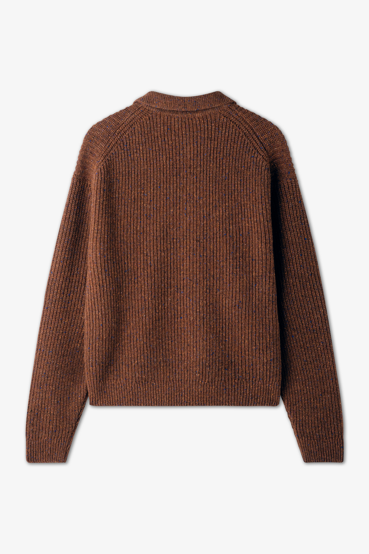 Polo Knit - Speckled Rust
