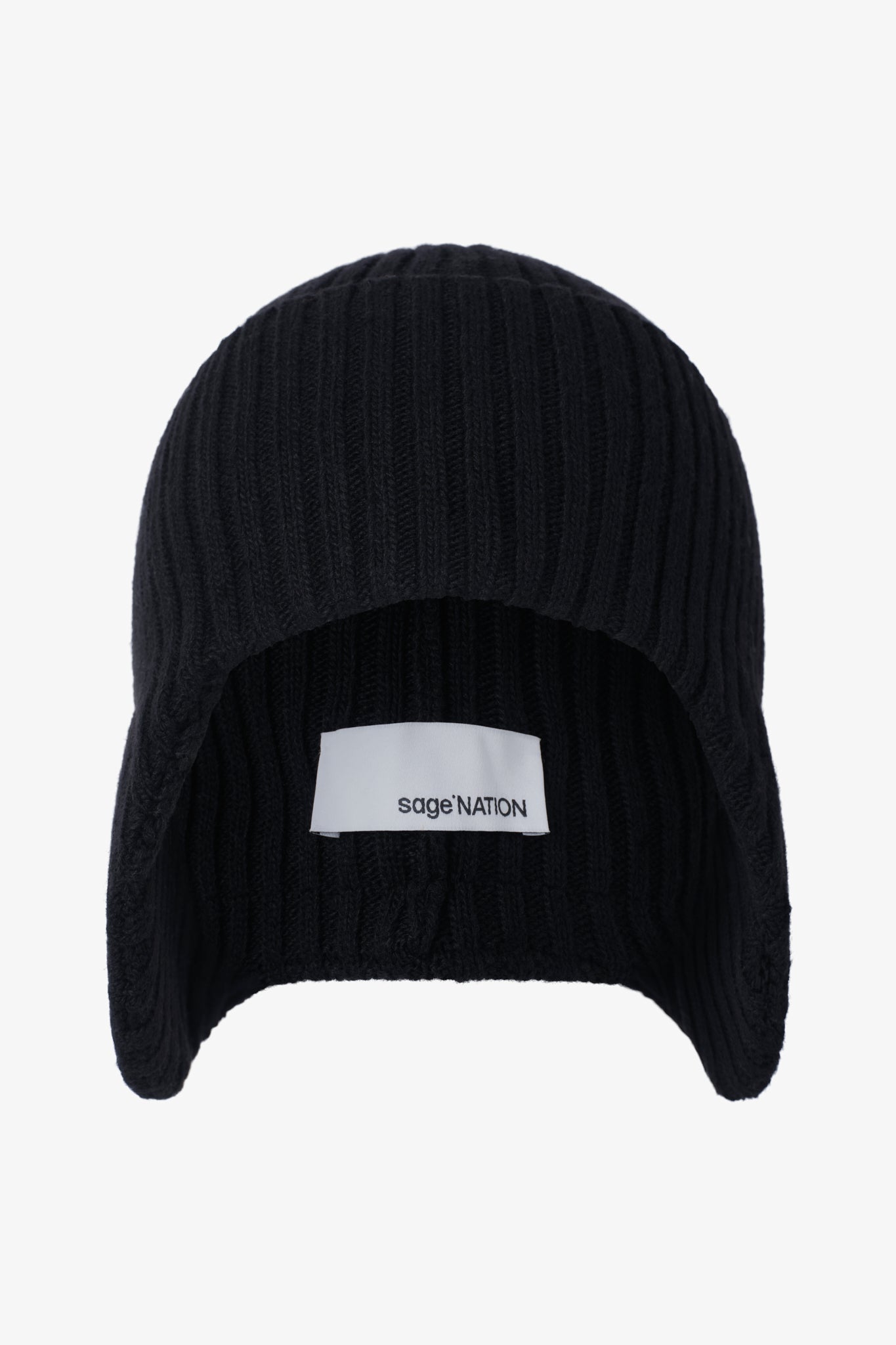 Flap Beanie - Black