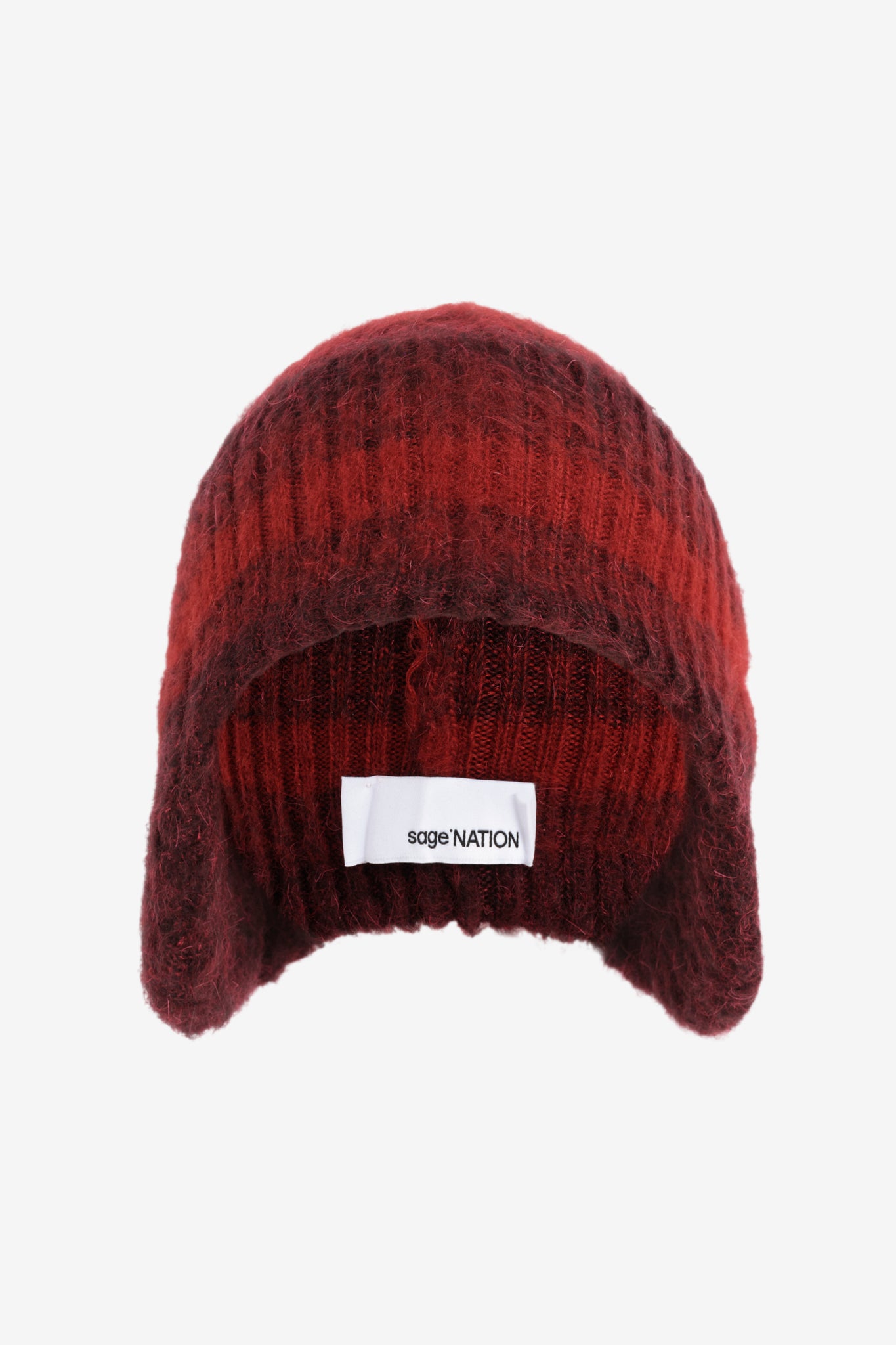 Flap Beanie - Burgundy