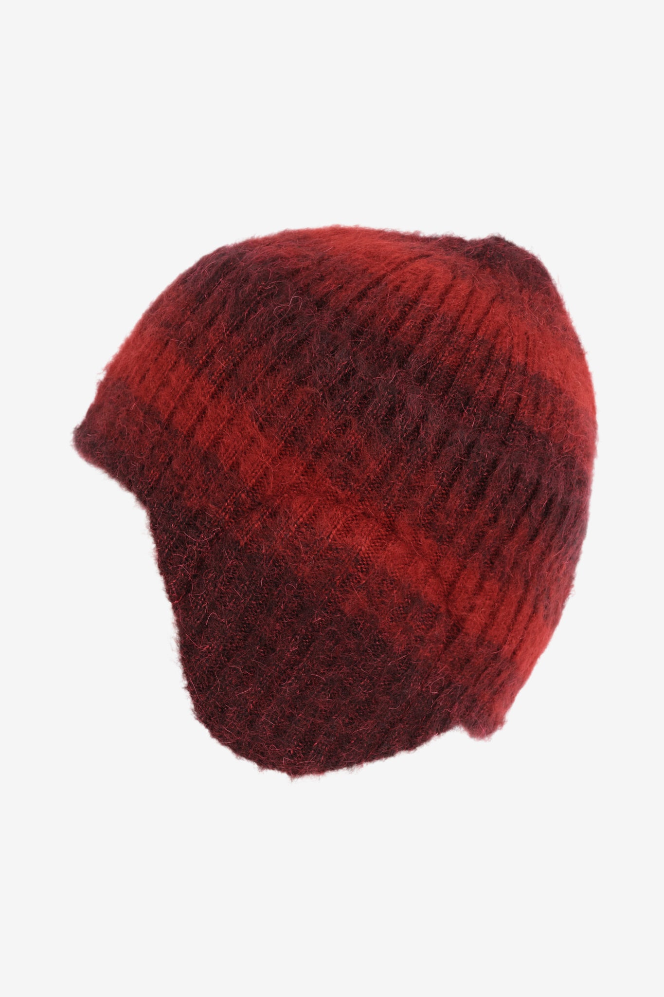 Flap Beanie - Burgundy