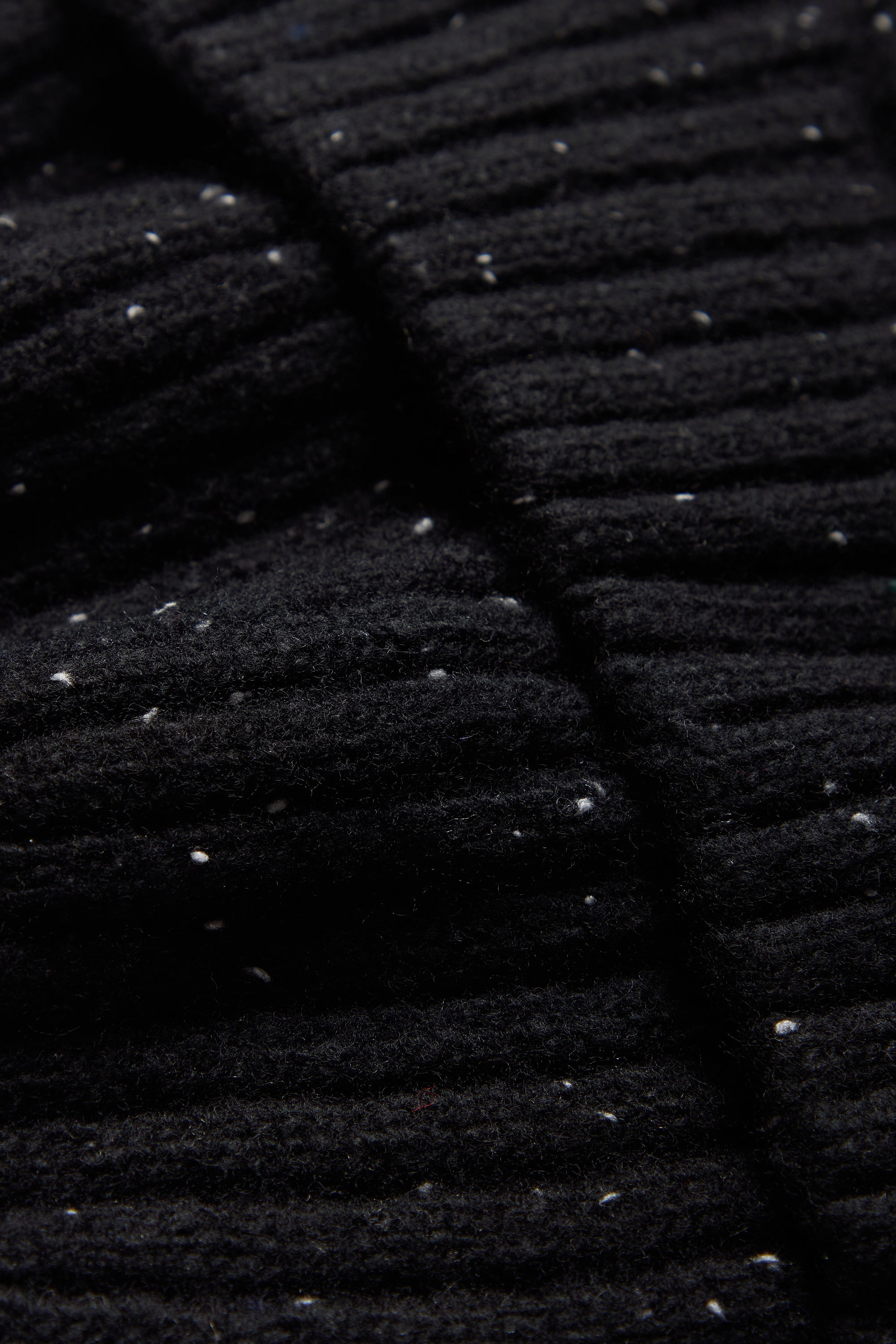 Flap Beanie - Speckled Black