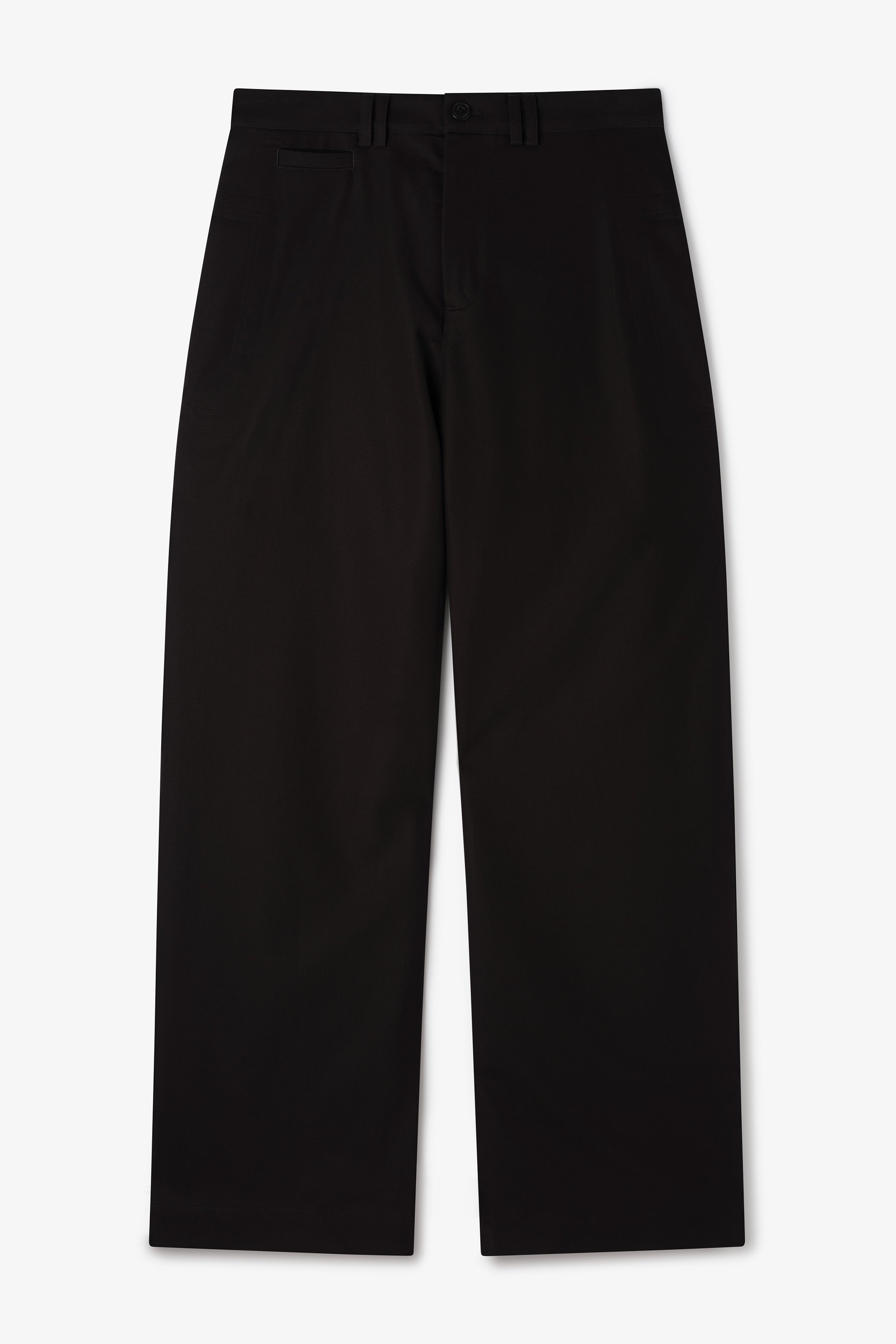 Wide Tailored Trouser - Black