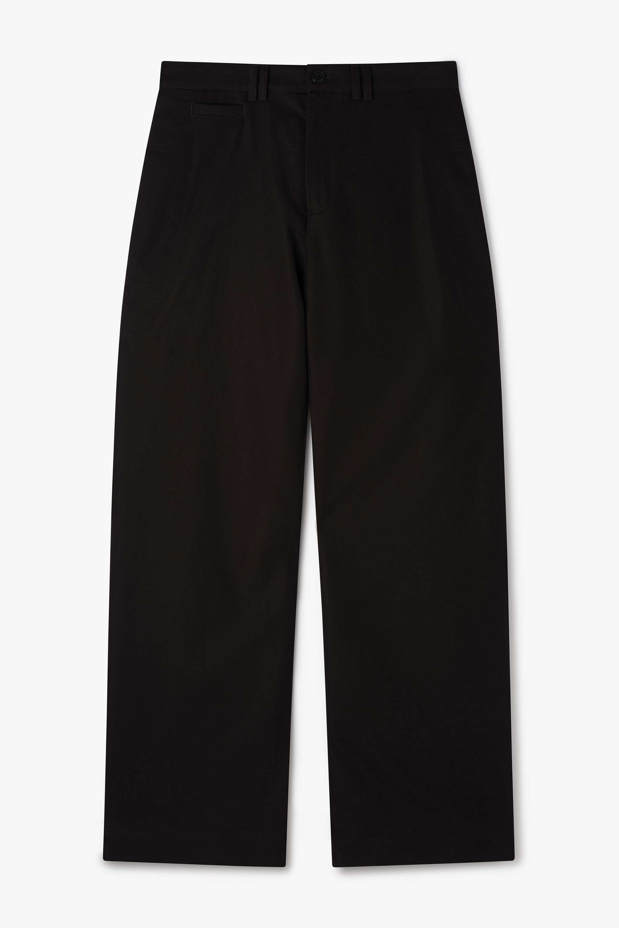 Wide Tailored Trouser - Black