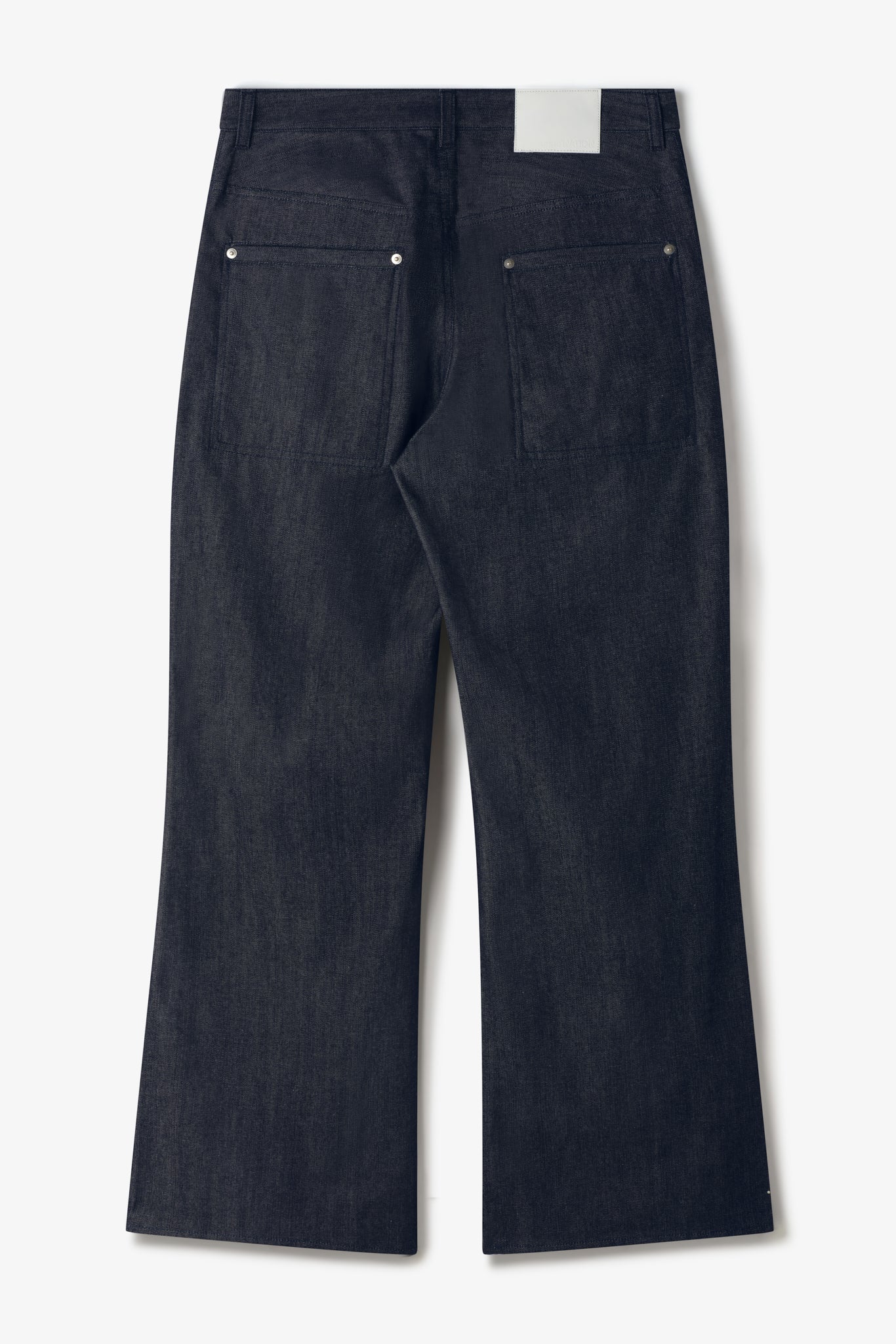 Straight Rivet Trouser Denim - Raw Indigo