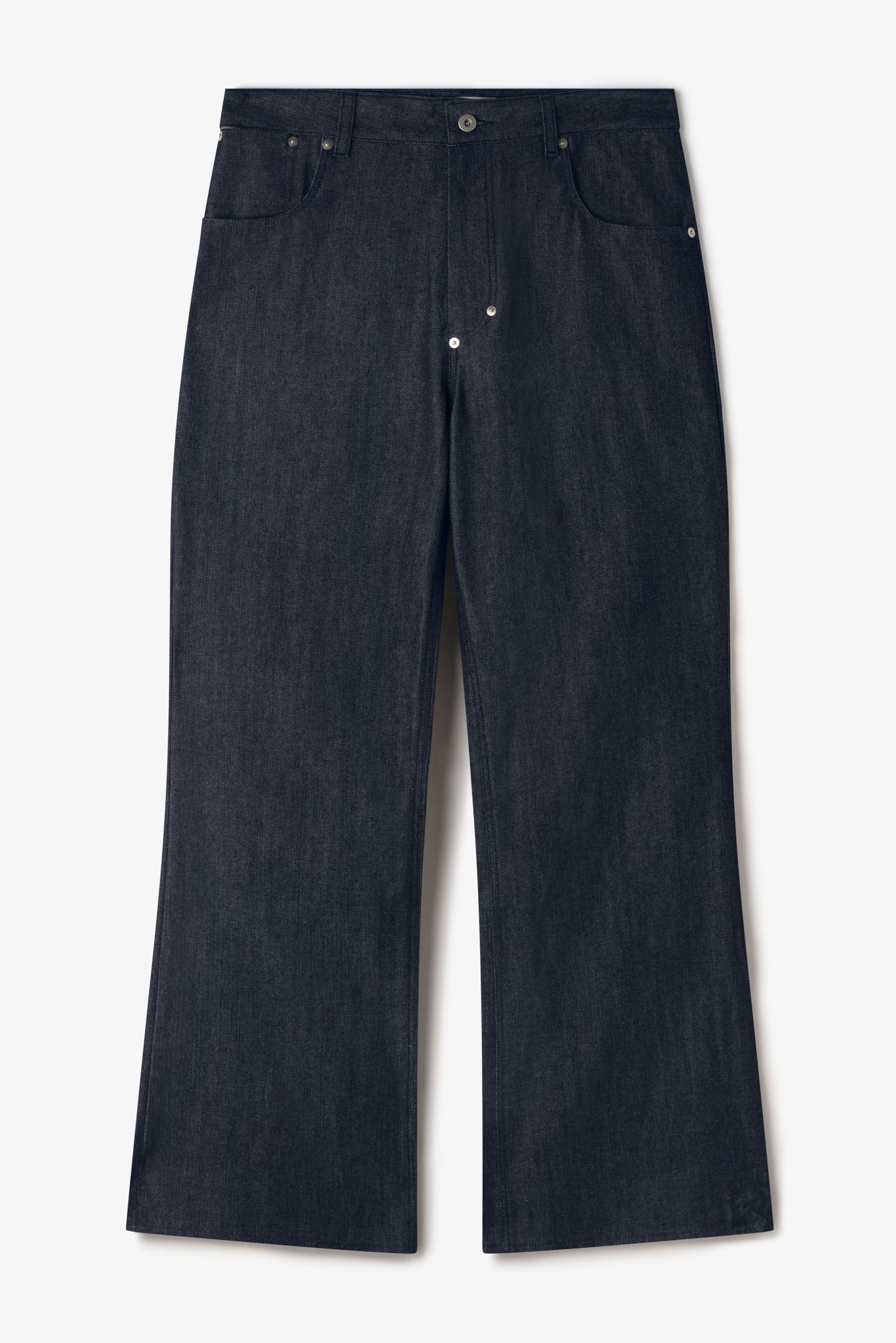 Straight Rivet Trouser Denim - Raw Indigo