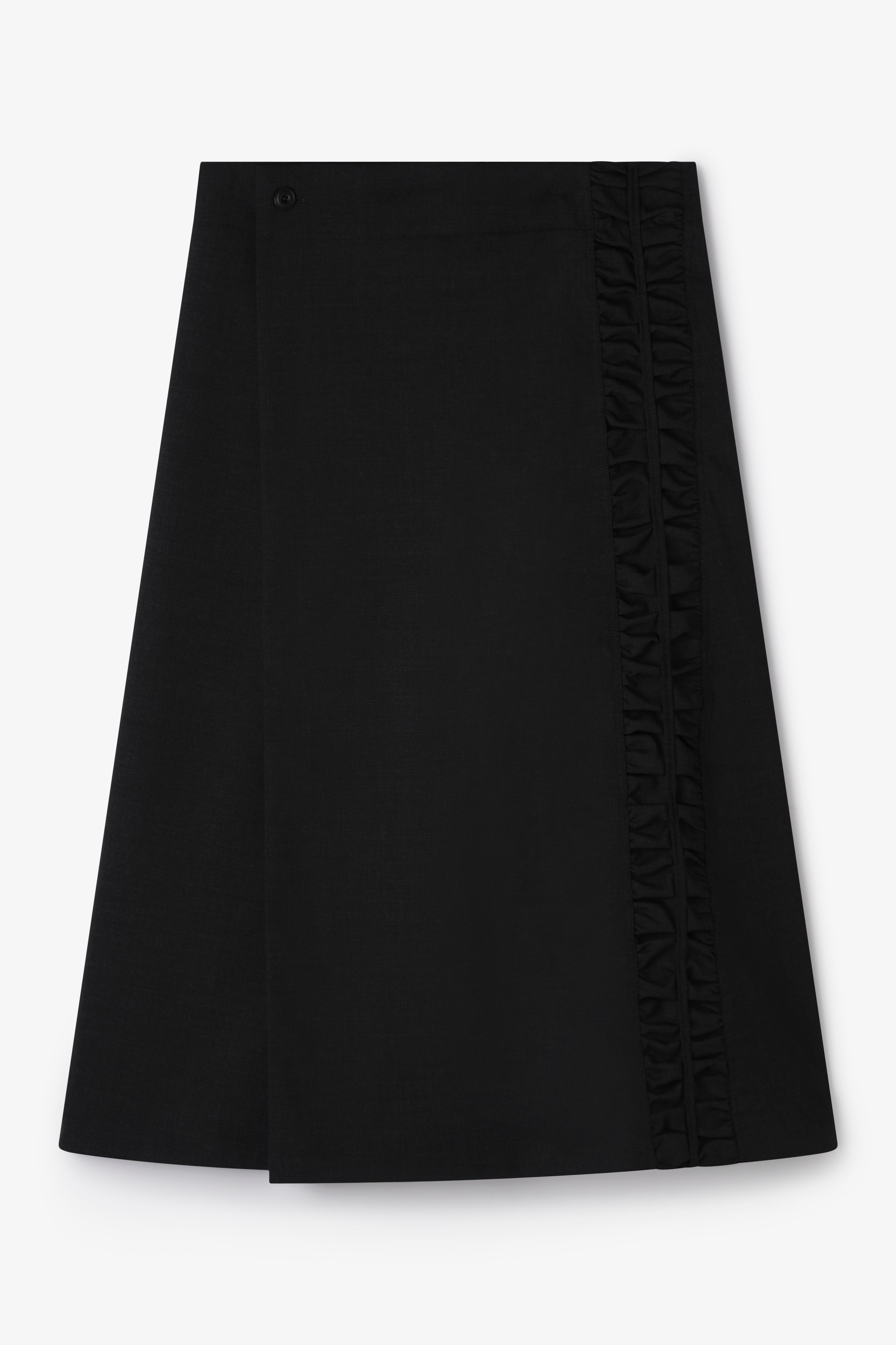 Fossil Wrap Skirt - Charcoal