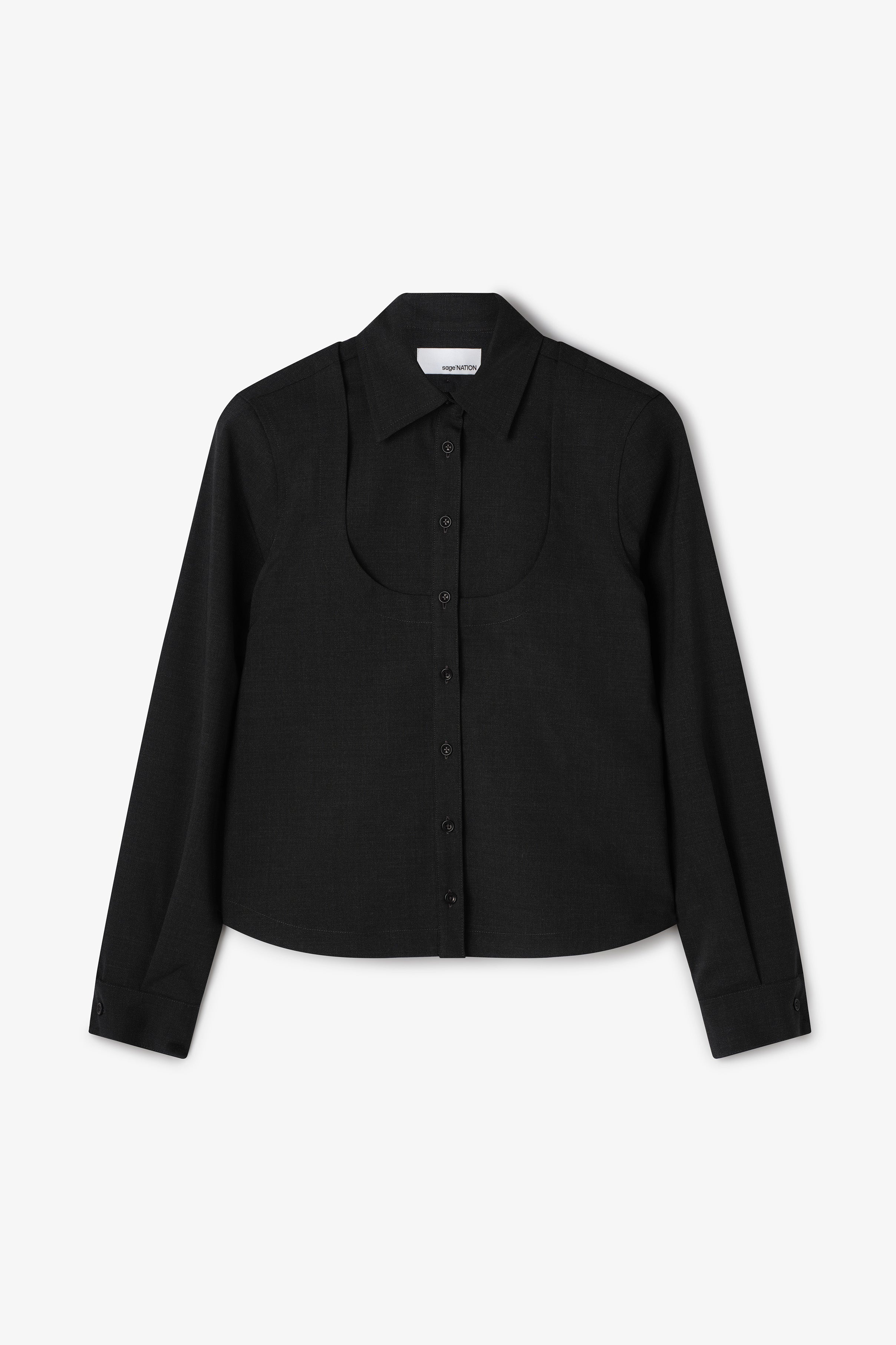 Sakura Shirt - Charcoal