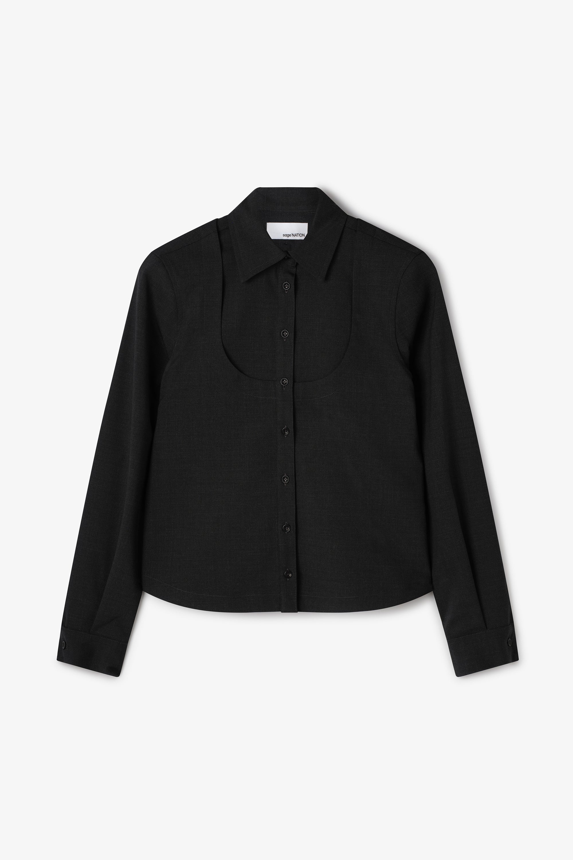 Sakura Shirt - Charcoal