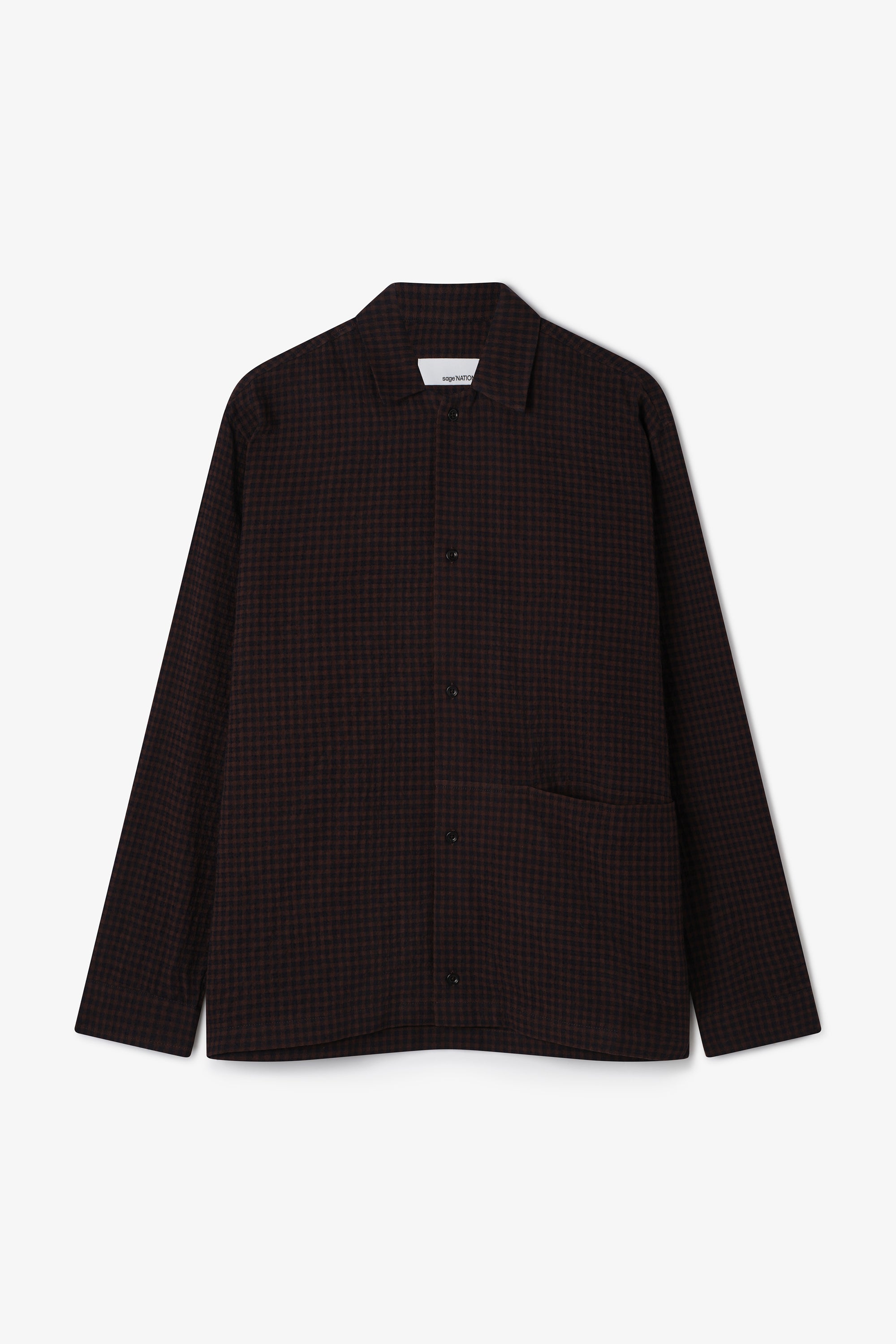 Siesta Shirt - Mocha Gingham Check