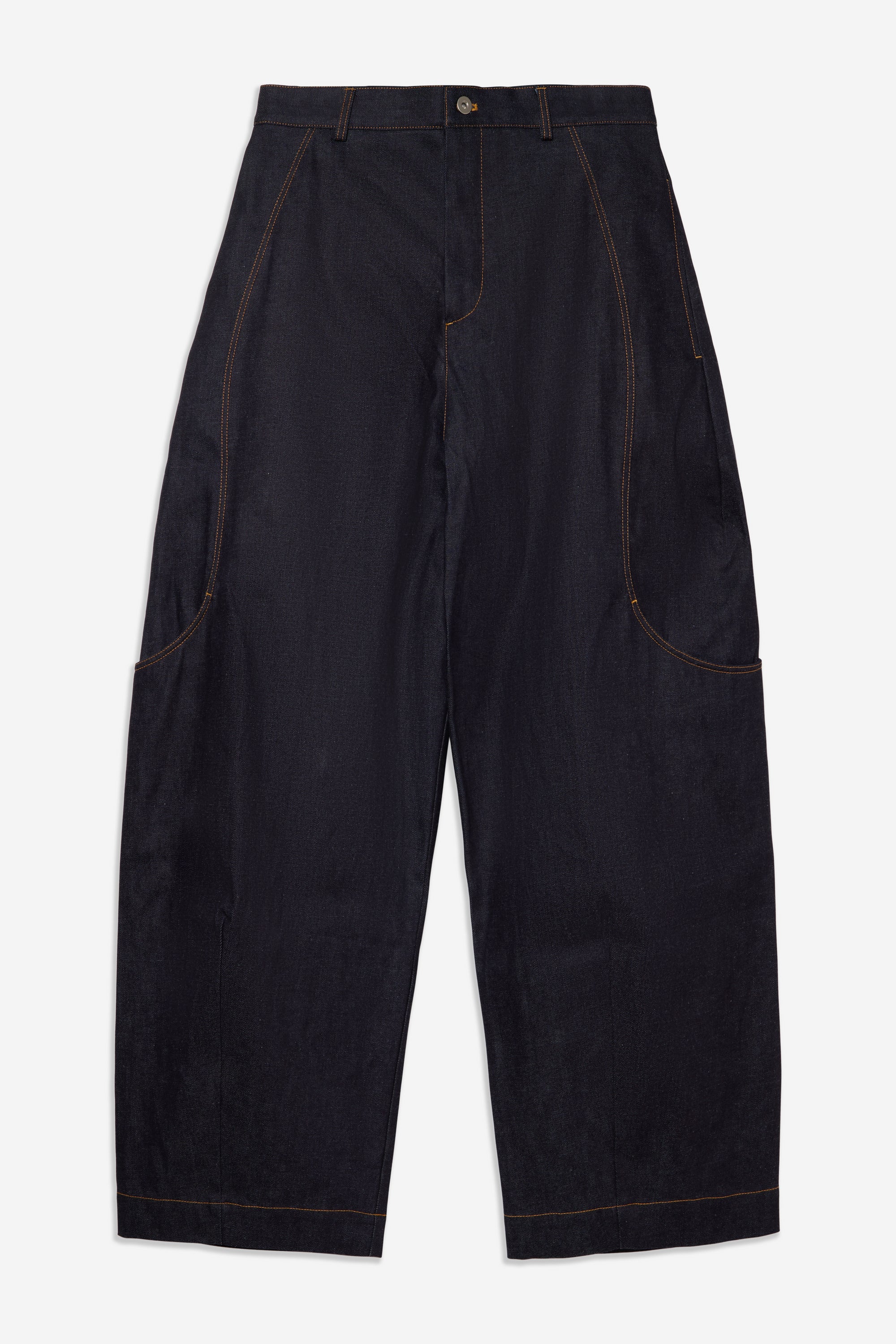 Malay Trouser Denim - Raw Indigo