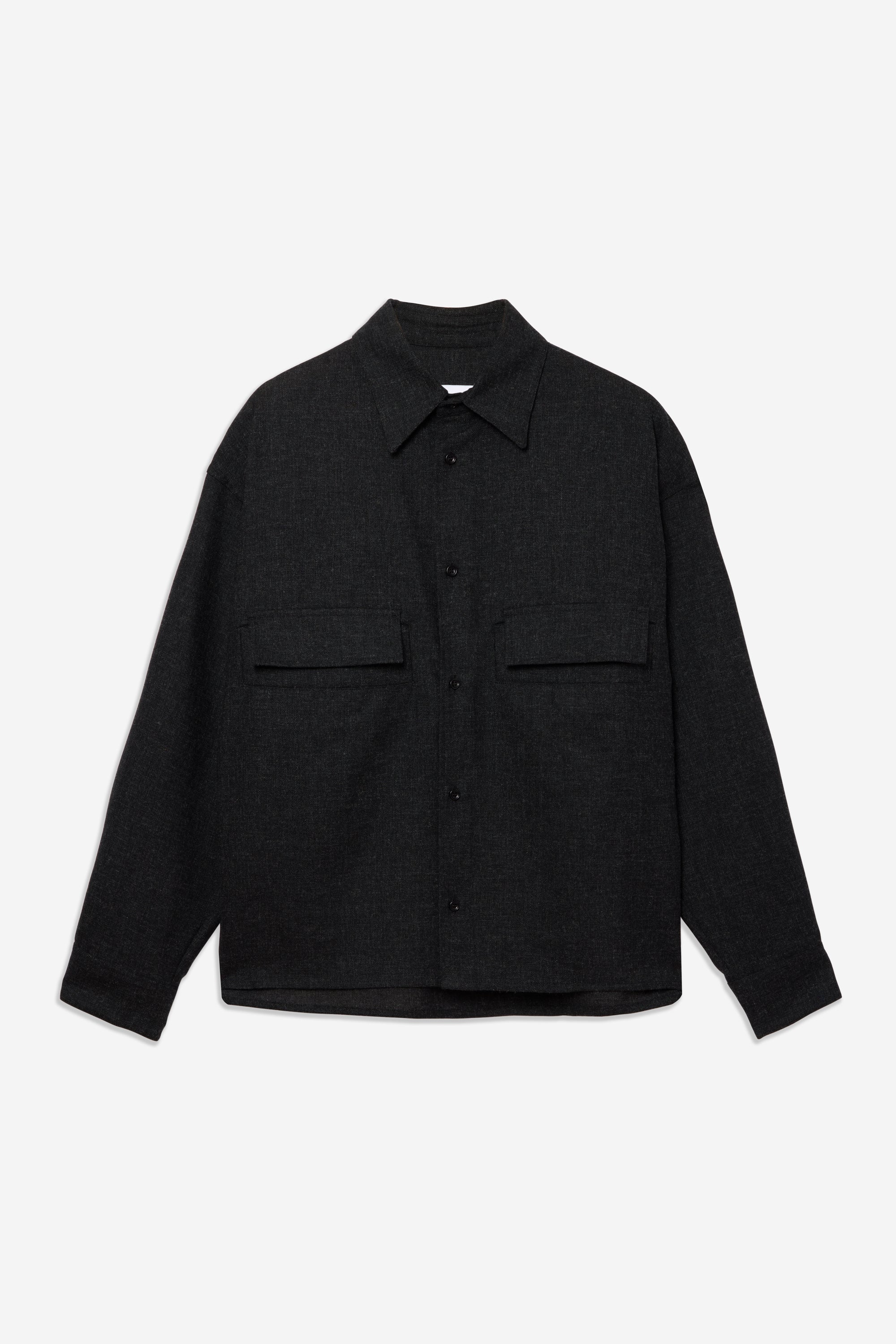 Crop Vincent Shirt - Coal