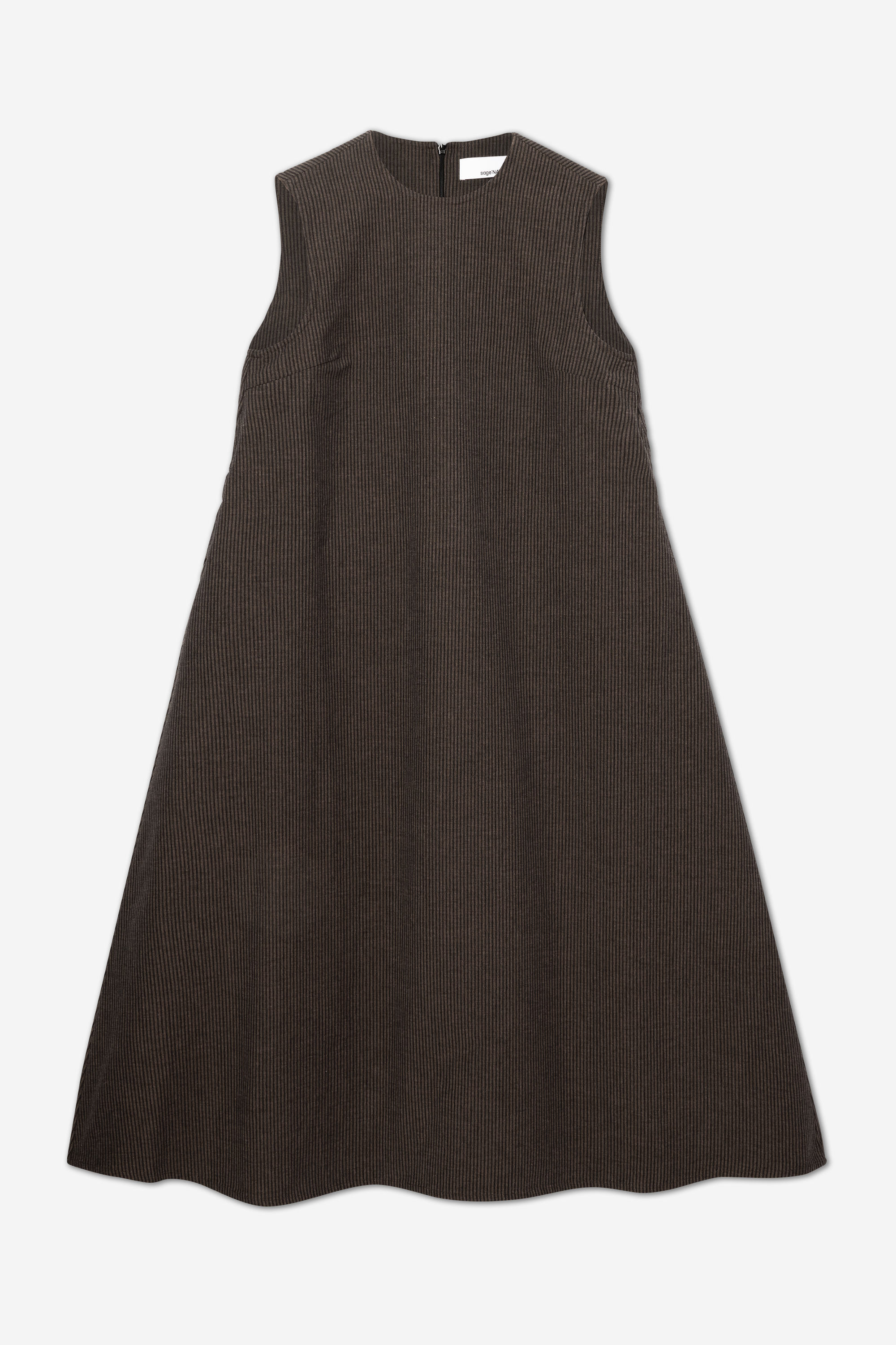 Eiko Dress - Brown Navy Stripe