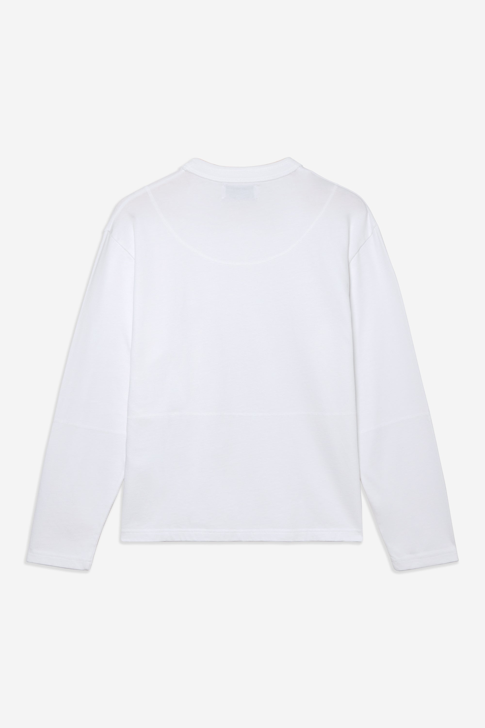 Cross Stitch Long Sleeve Tee - White