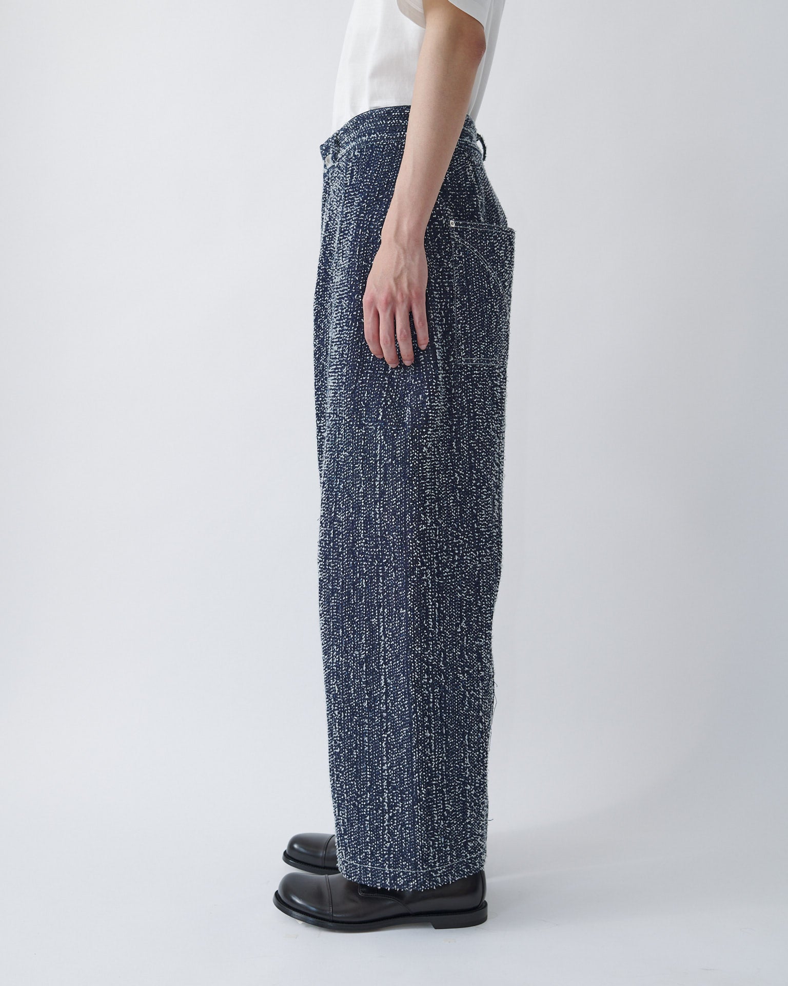 Welt Trouser Denim - Indigo Snow Nep