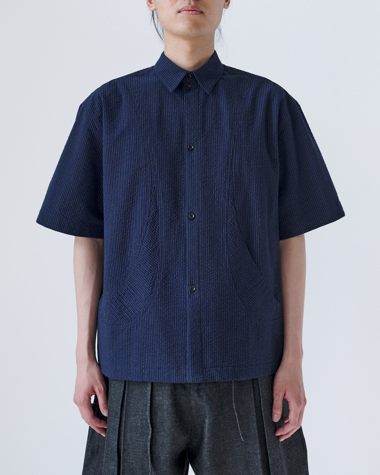 Takeshi Shirt - Indigo Stripe