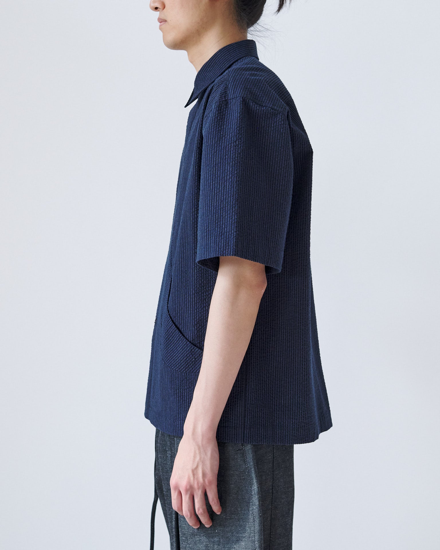 Takeshi Shirt - Indigo Stripe