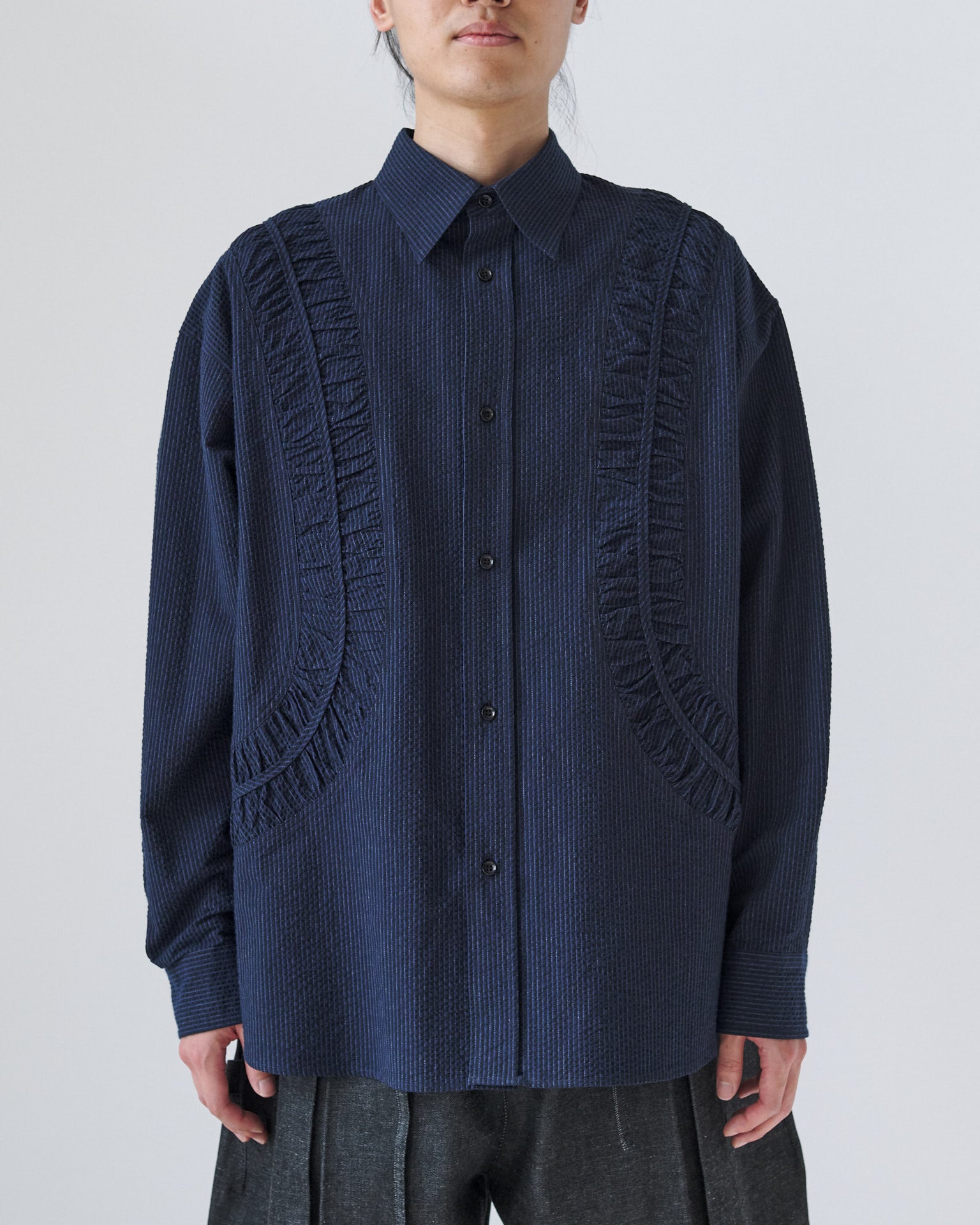 Fossil LS Shirt - Indigo Stripe