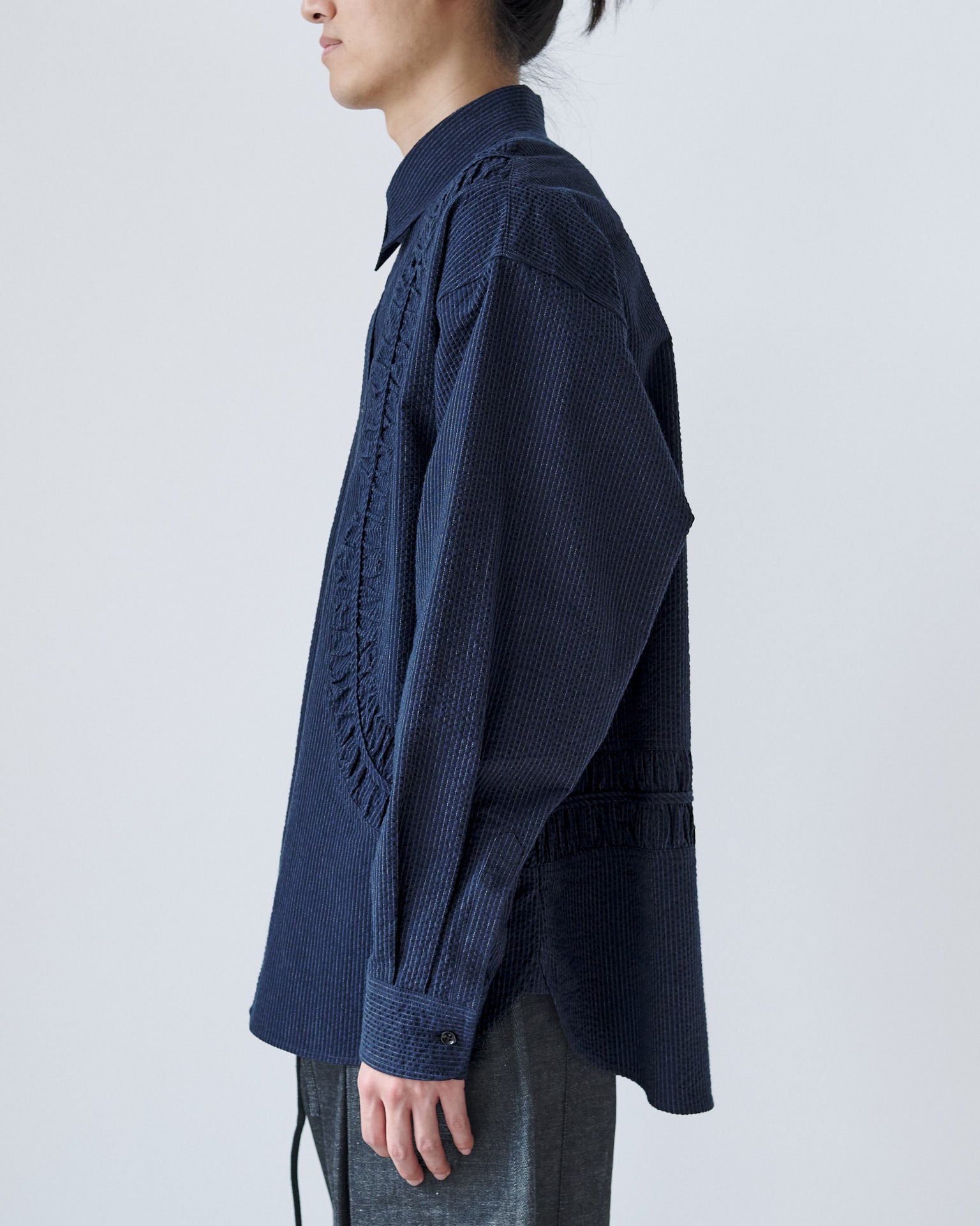 Fossil LS Shirt - Indigo Stripe