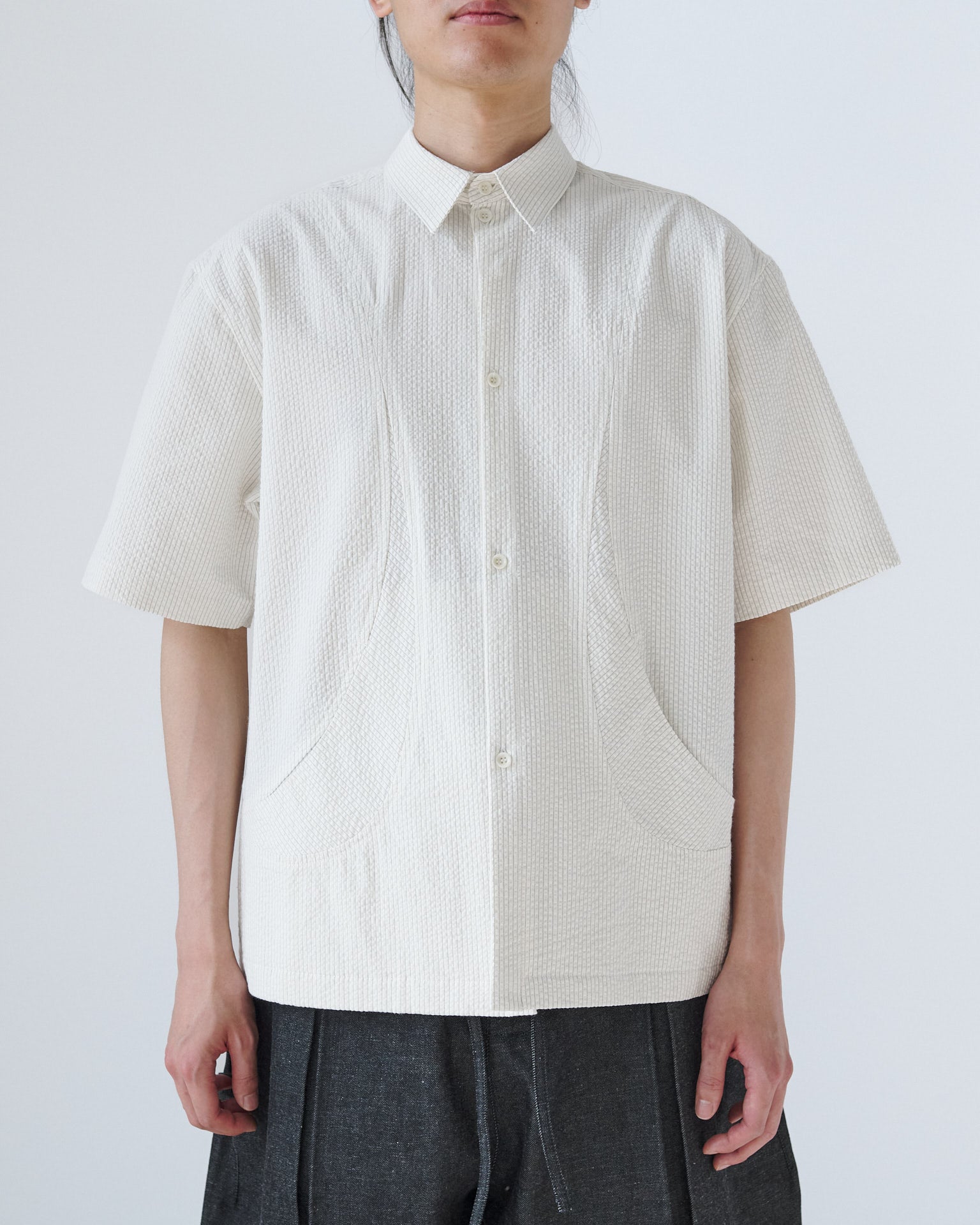 Takeshi Shirt - Ivory Stripe
