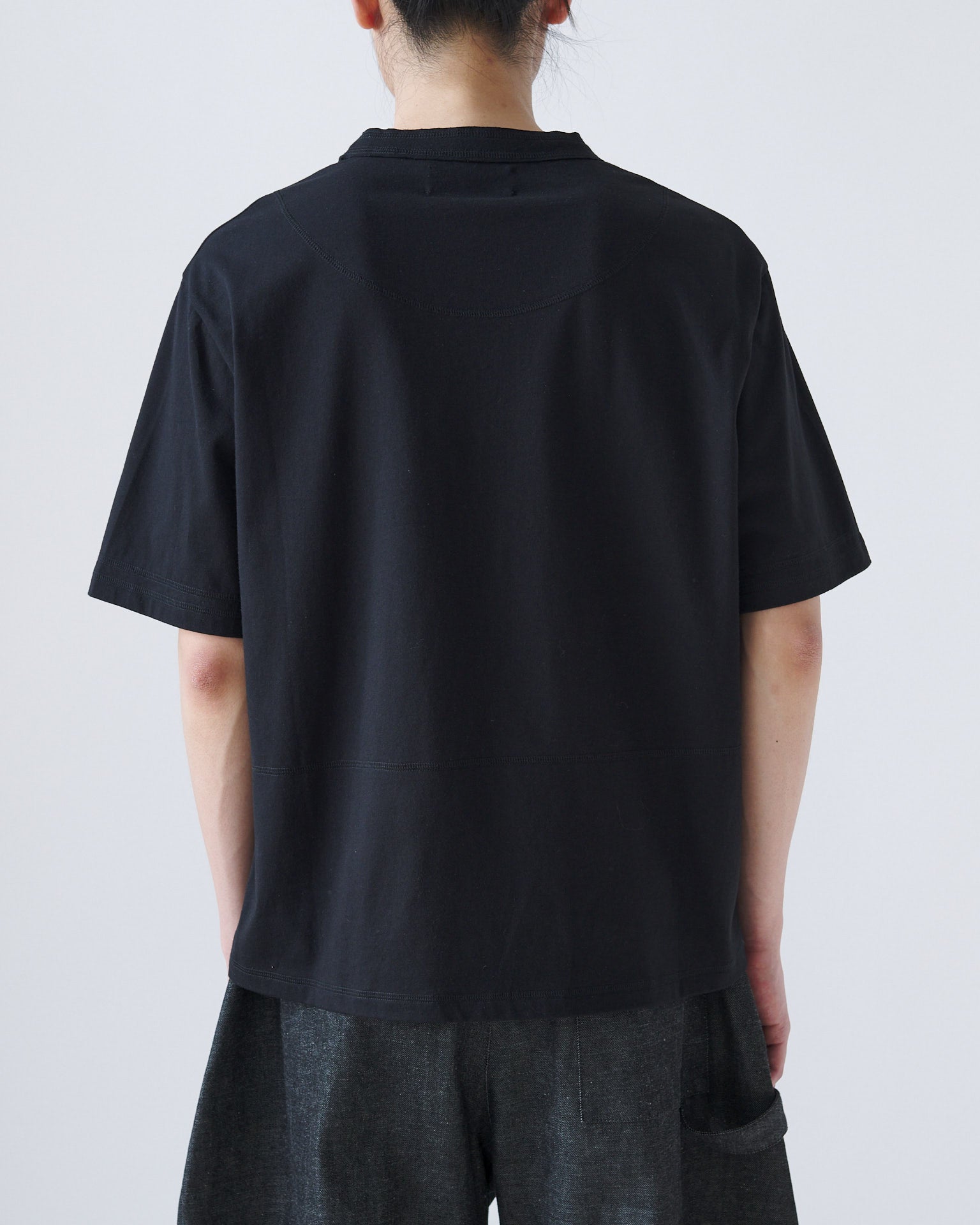 Cross Stitch Short Sleeve Tee - Black