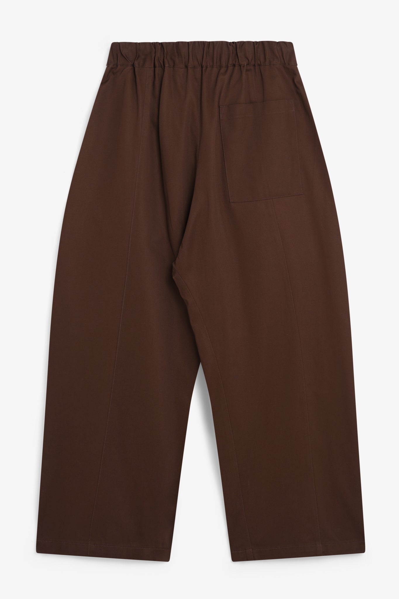 Box Pleat Trouser - Brown