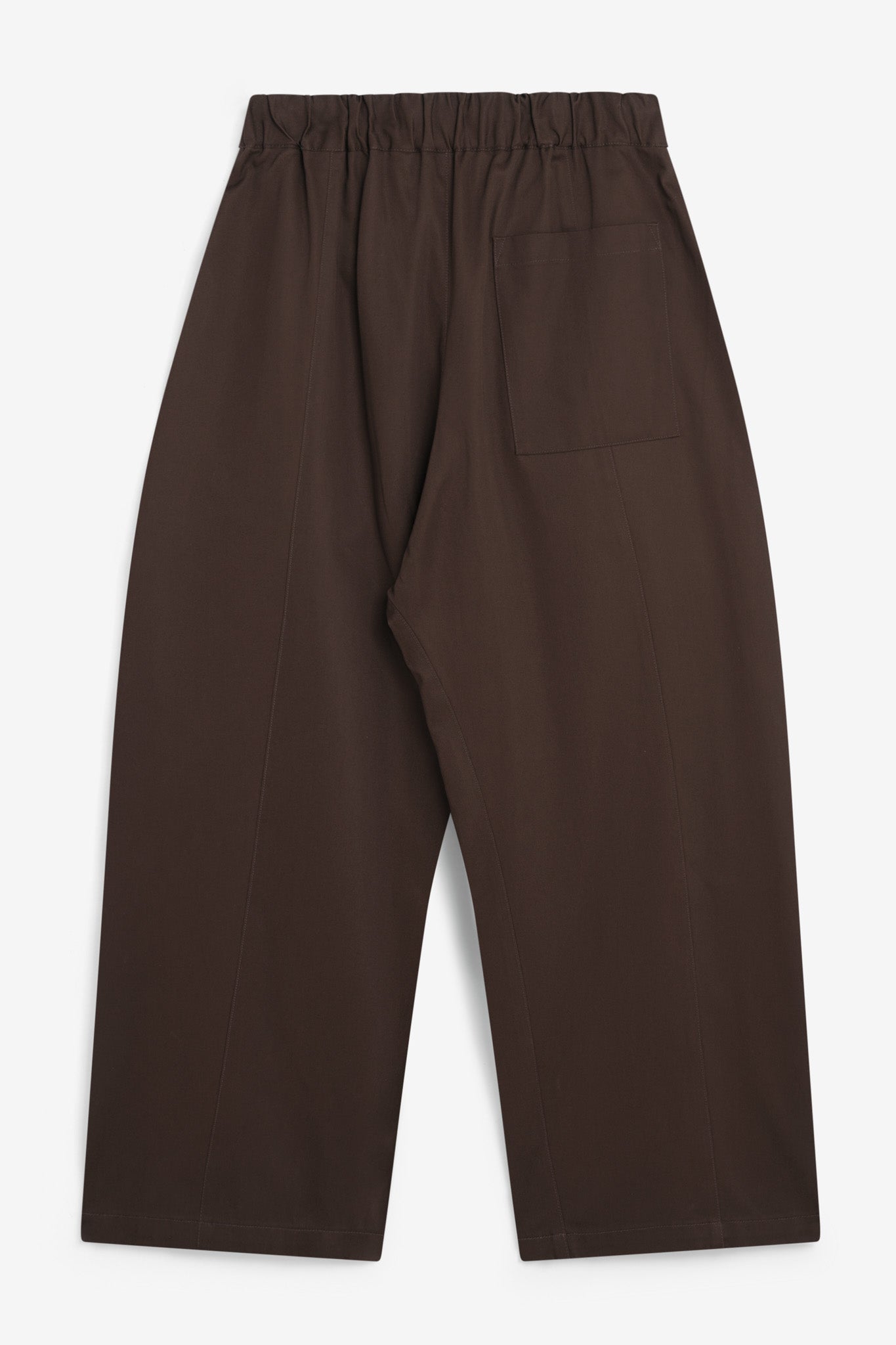 Box Pleat Trouser - Coffee Brown