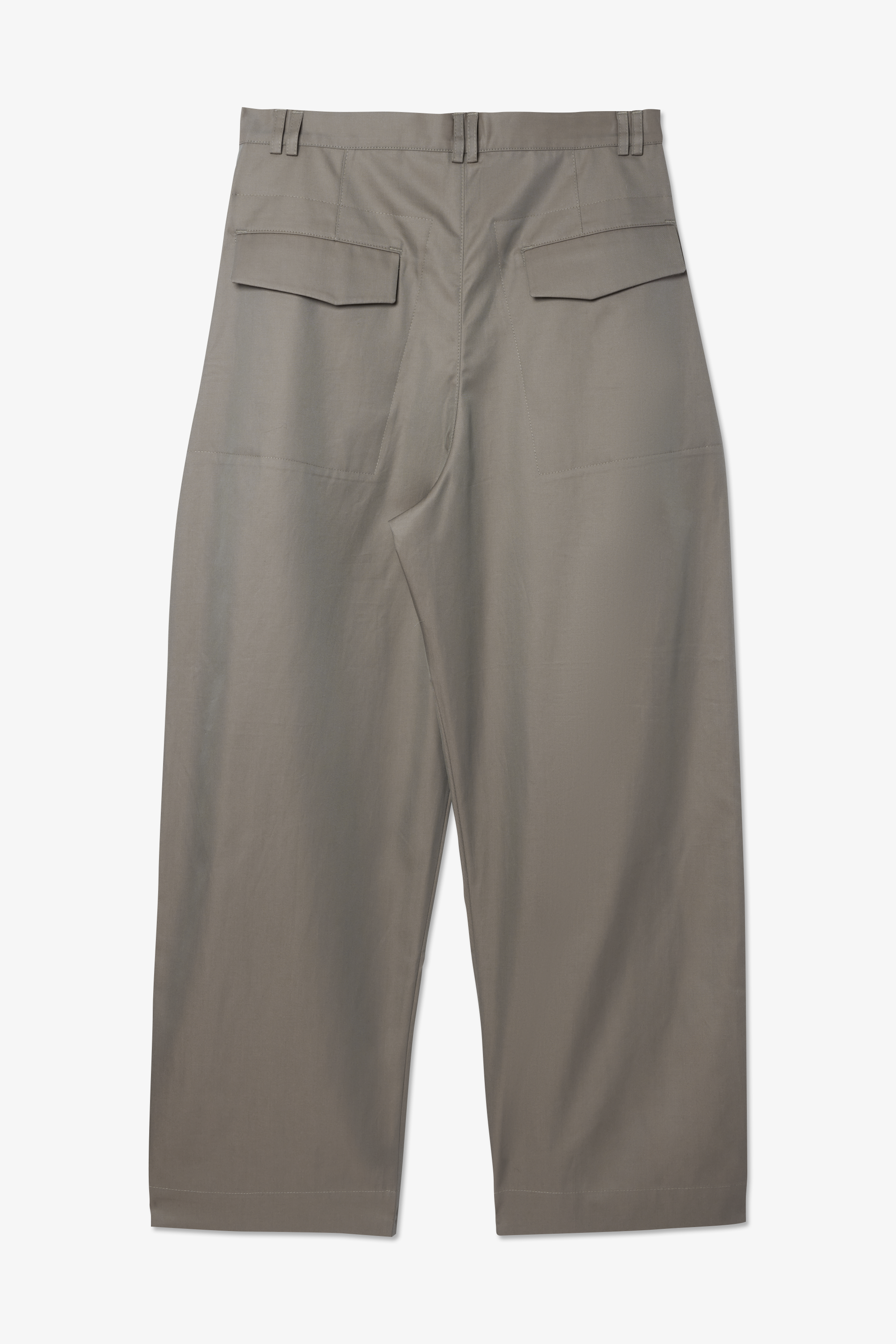 Wide Tailored Trouser - Chambray