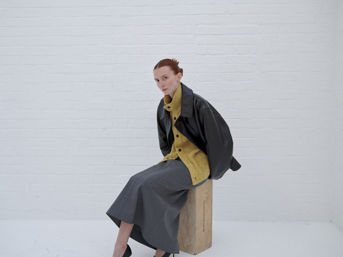 Wiral Cardigan - Speckled Mustard