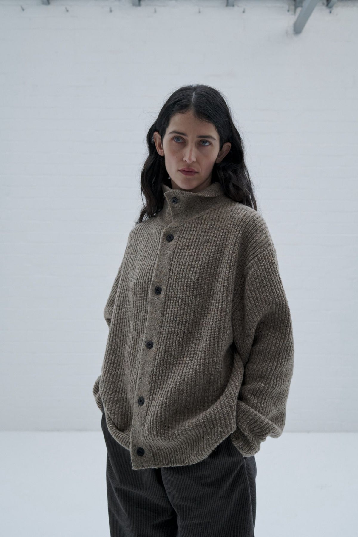 Wiral Cardigan - Speckled Beige