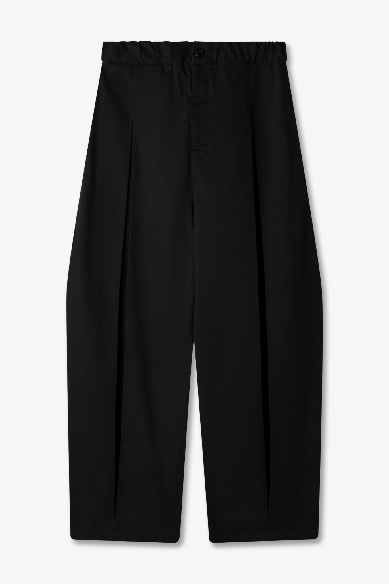 Box Pleat Trouser - Black
