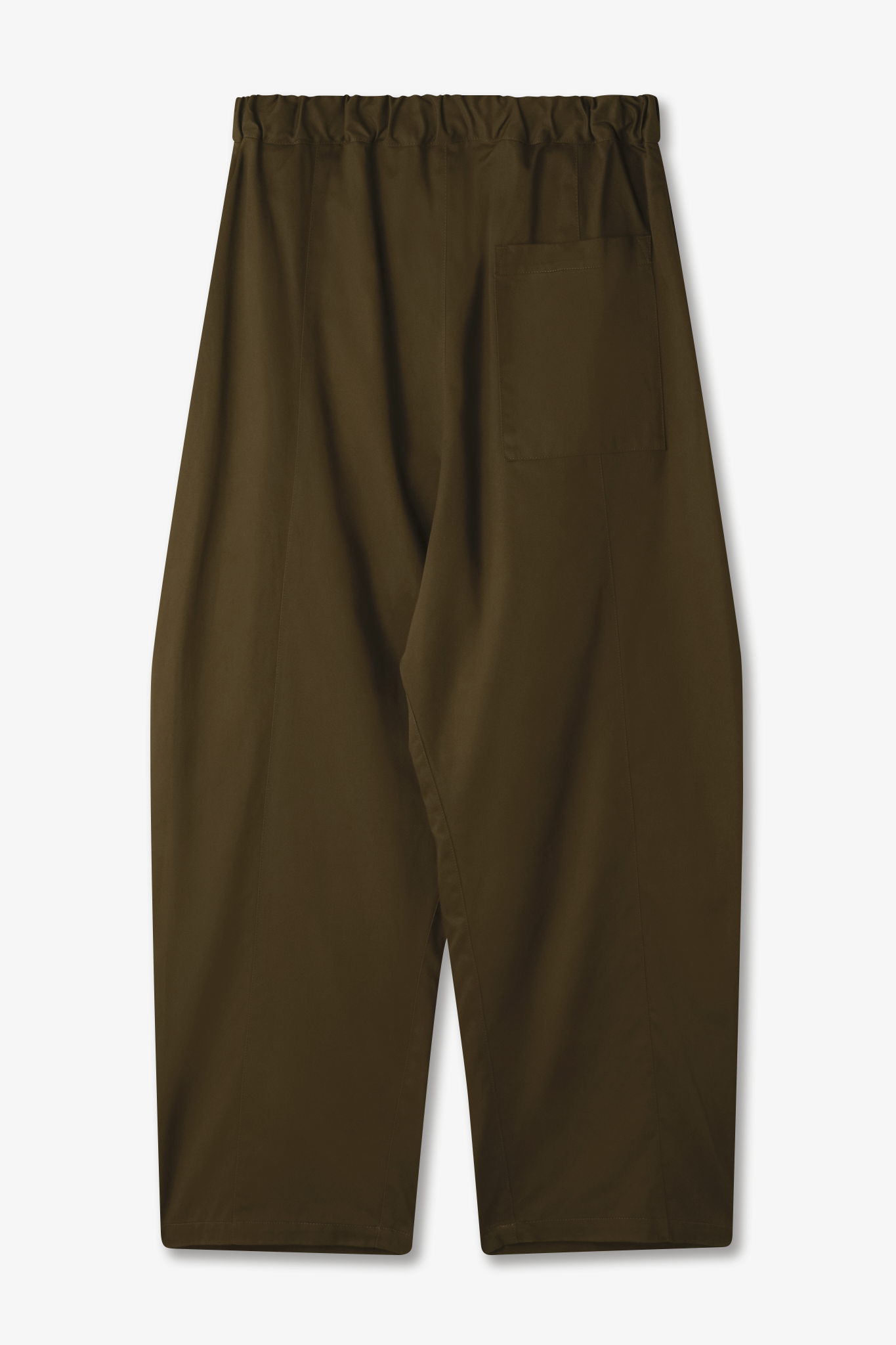 Box Pleat Trouser - Khaki Green