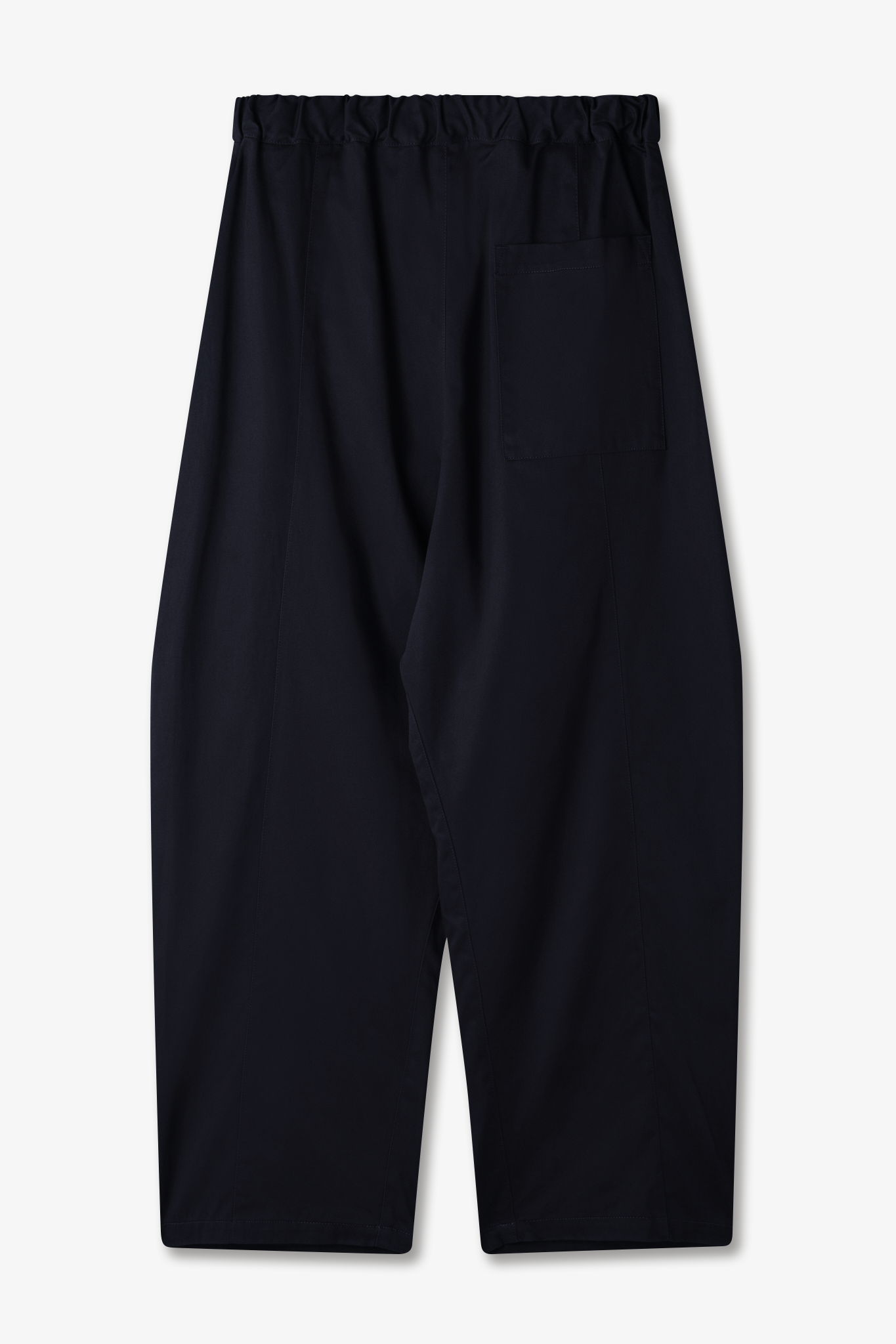 Box Pleat Trouser - Navy